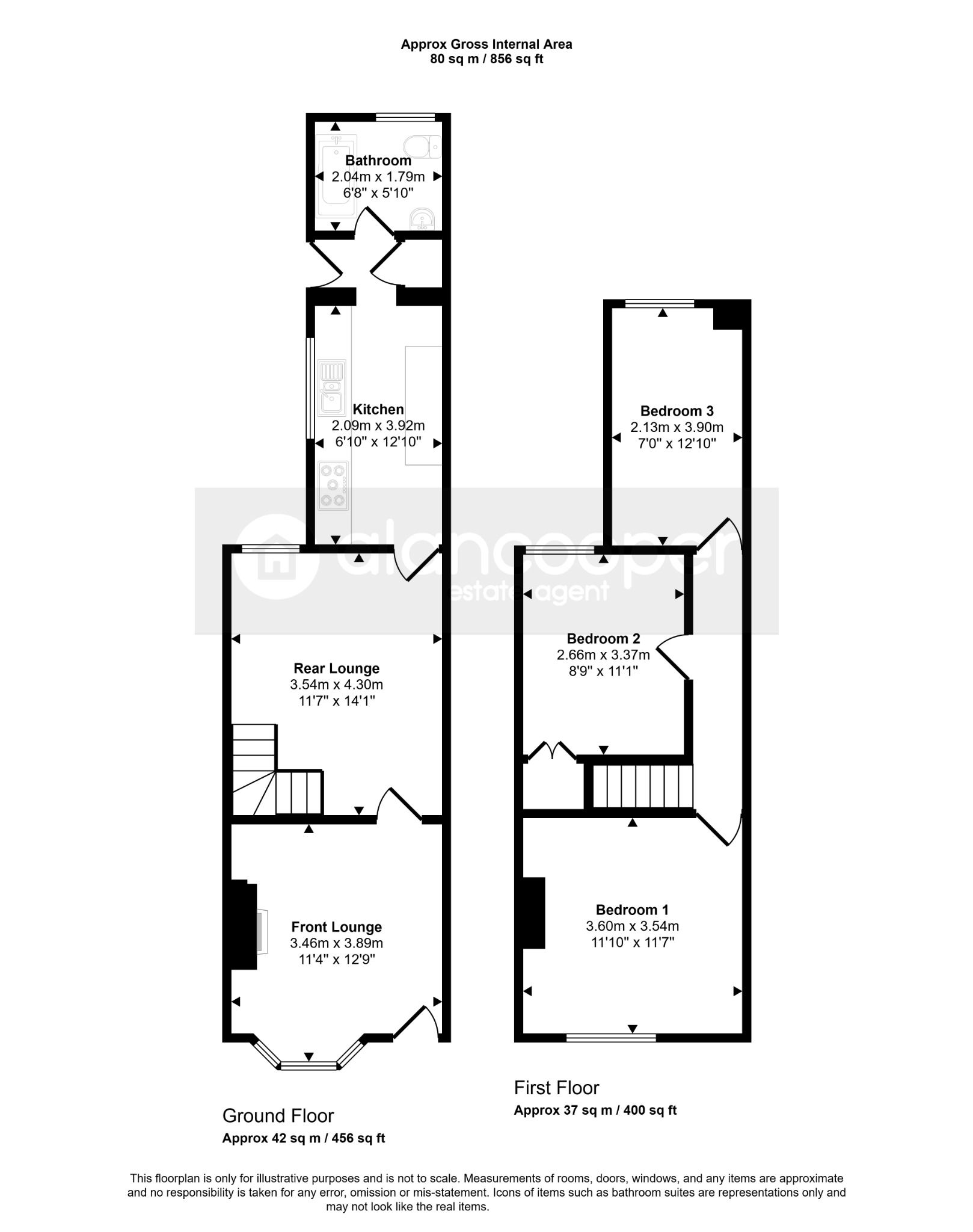 50 Heath End Road, Nuneaton, Warwickshire floorplan