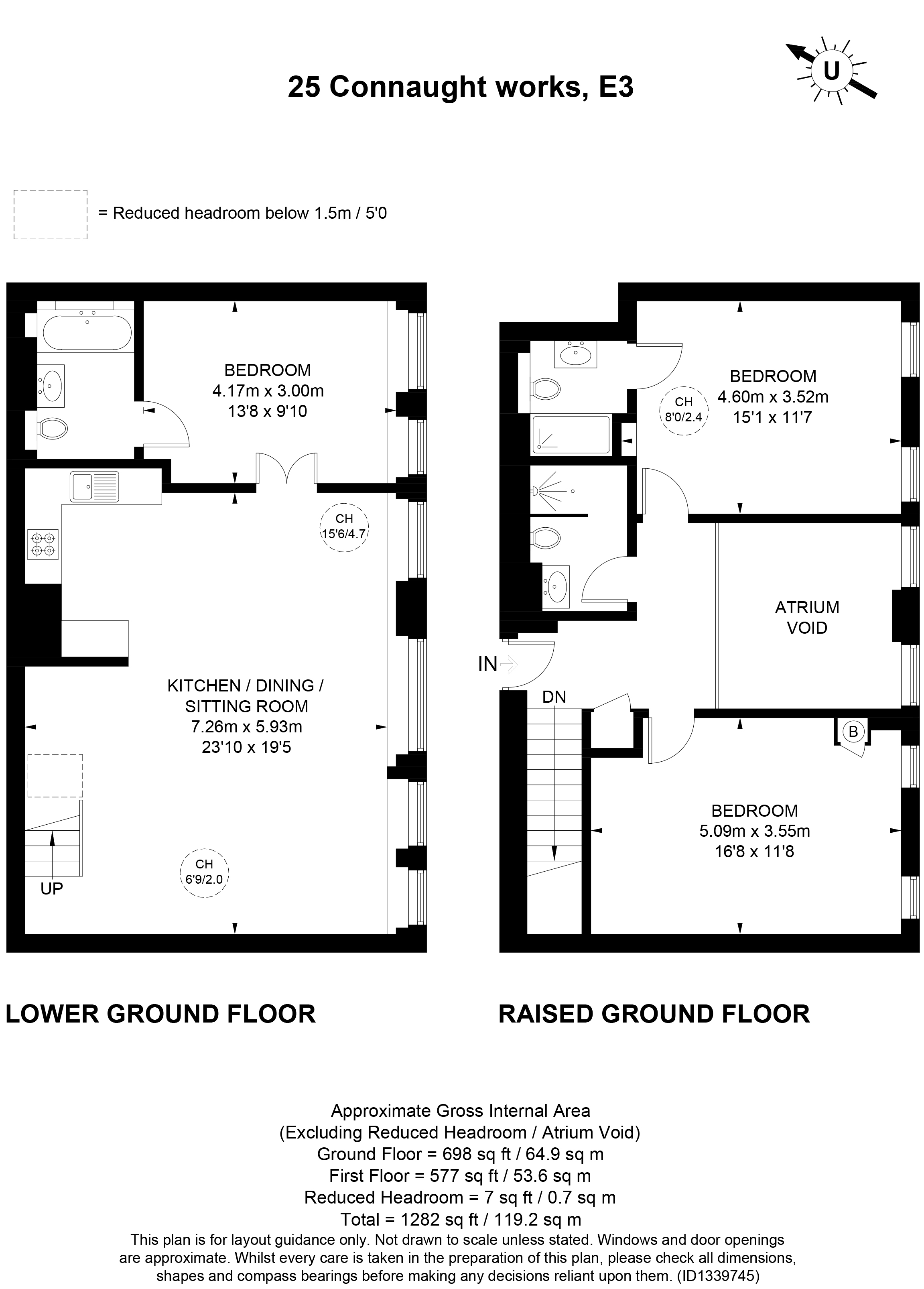 25, Old Ford Road, London floorplan