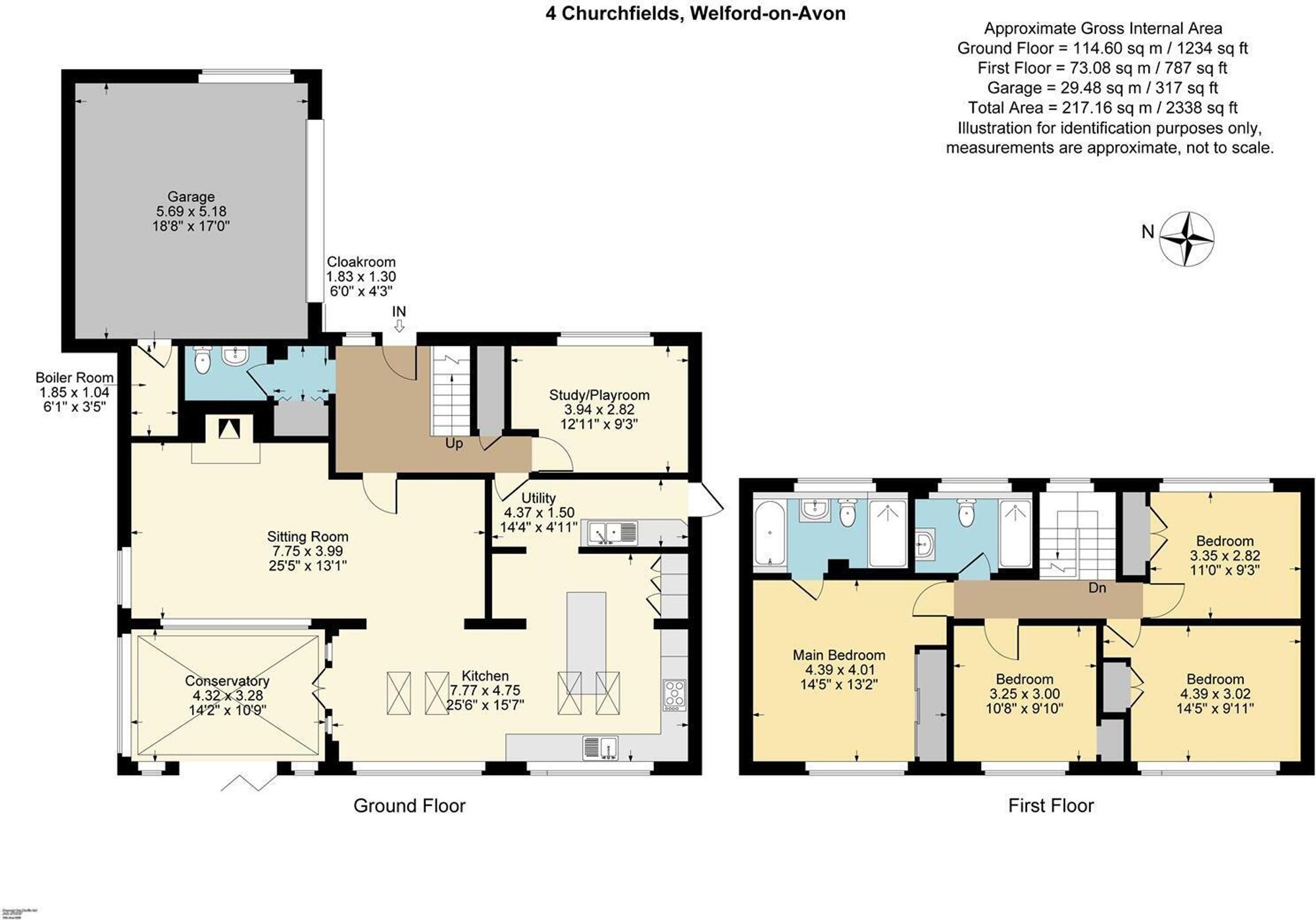 4 Church Field Headland Road, Stratford-Upon-Avon floorplan