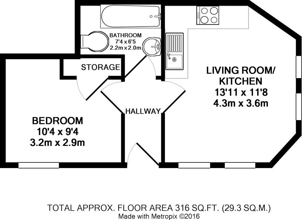 Flat 1 136, Bath Road, Bristol floorplan
