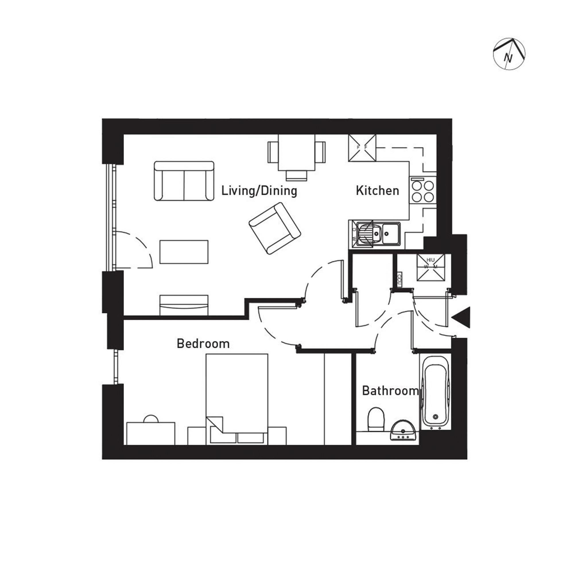 1 Bedrooms Flat to rent in Connersville Way, Croydon CR0