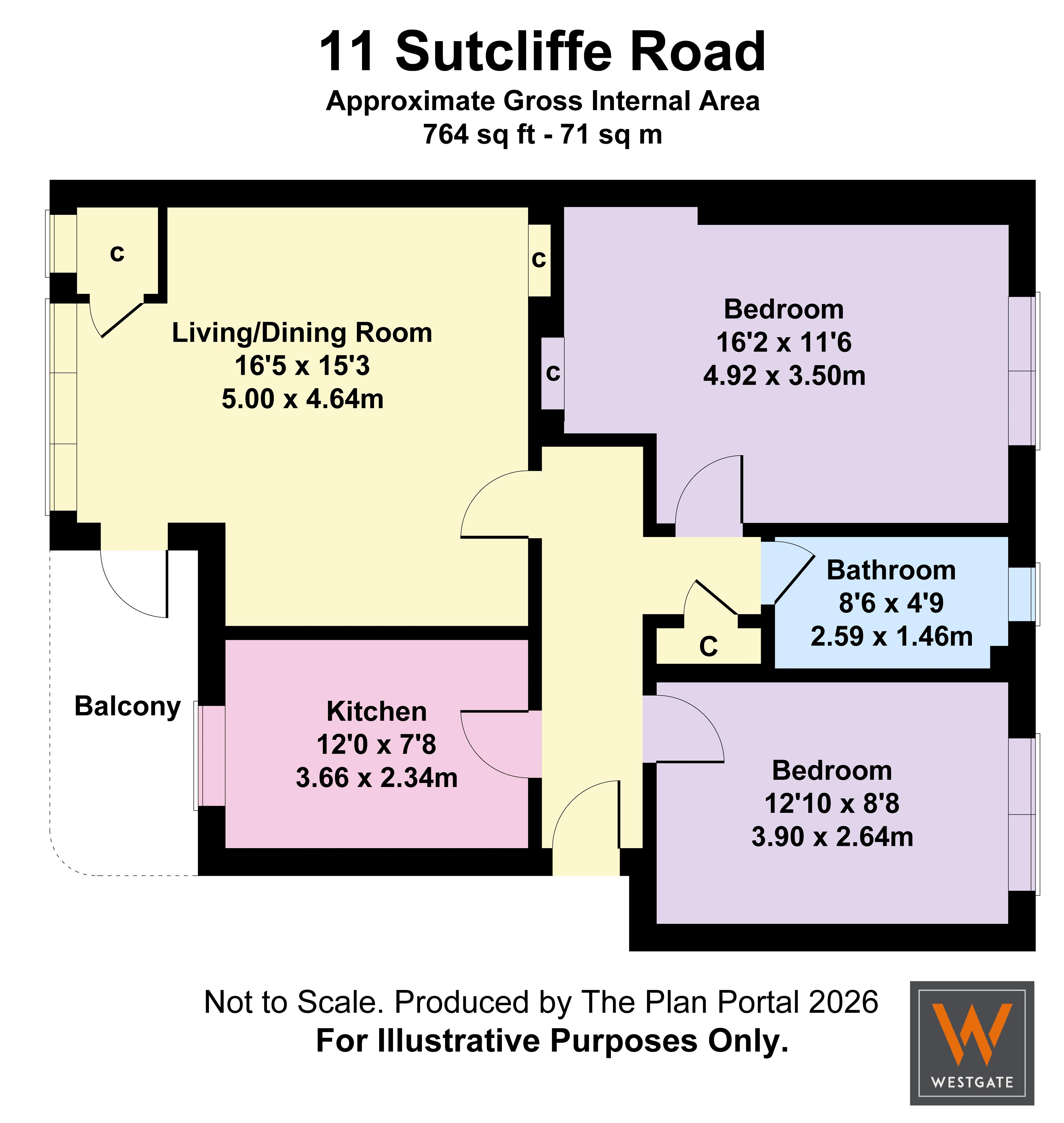 Sutcliffe Road, Glasgow floorplan