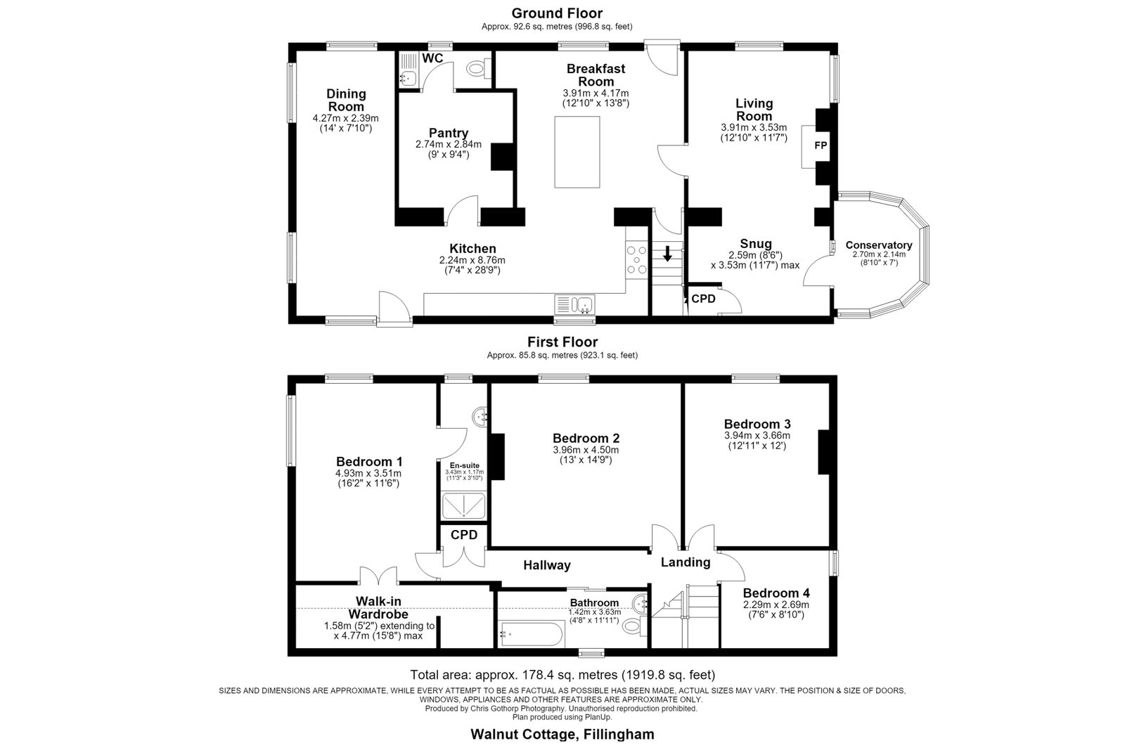 Walnut Cottage, Chapel Road, Gainsborough floorplan
