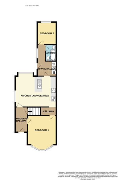 Ground Floor Apartment, 272, Preston Old Road, Blackpool floorplan