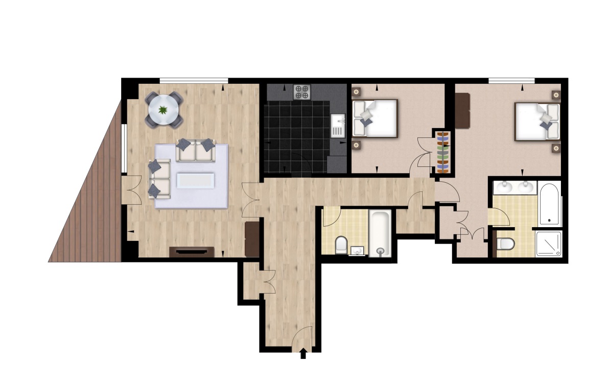Apartment 15 Circus Apartments 39, Westferry Circus, London floorplan