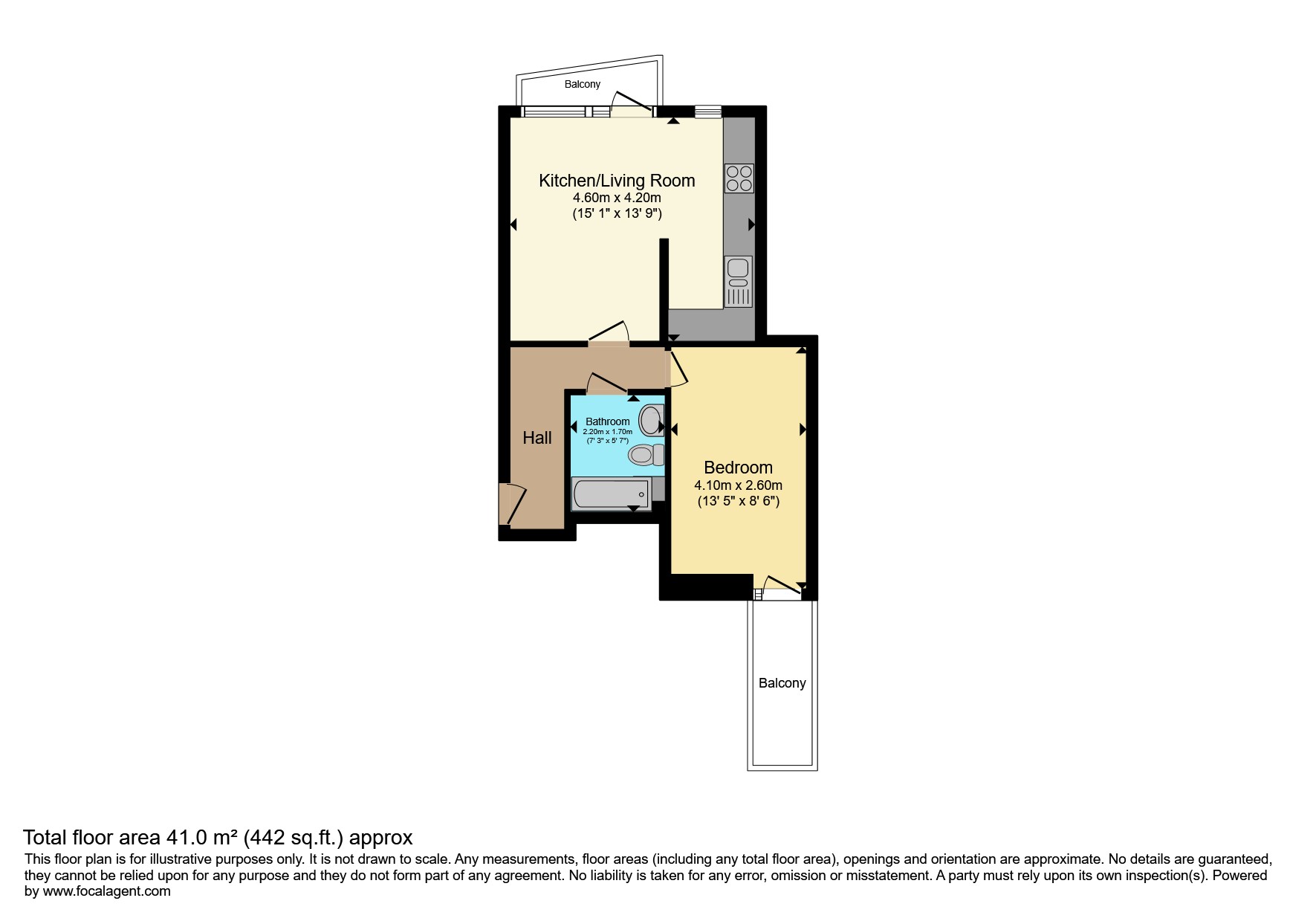 Flat 3, Sark House, Clipper Way, London floorplan