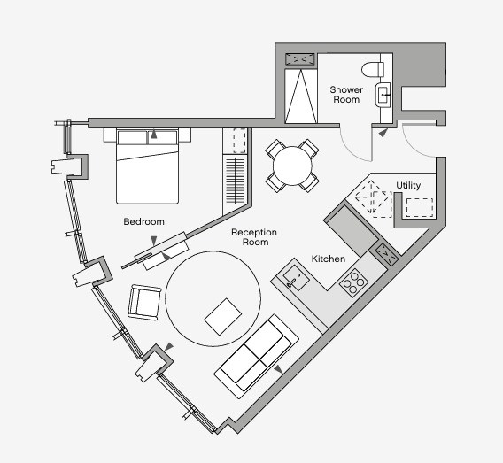 1411 Southbank Tower,, Southbank Tower, London floorplan