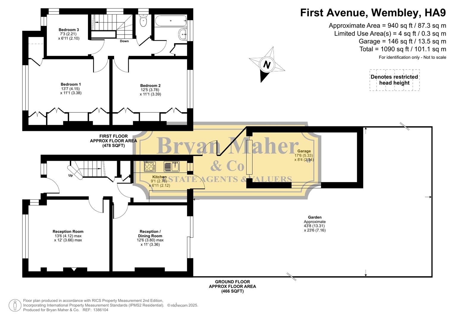 First Avenue, Wembley floorplan