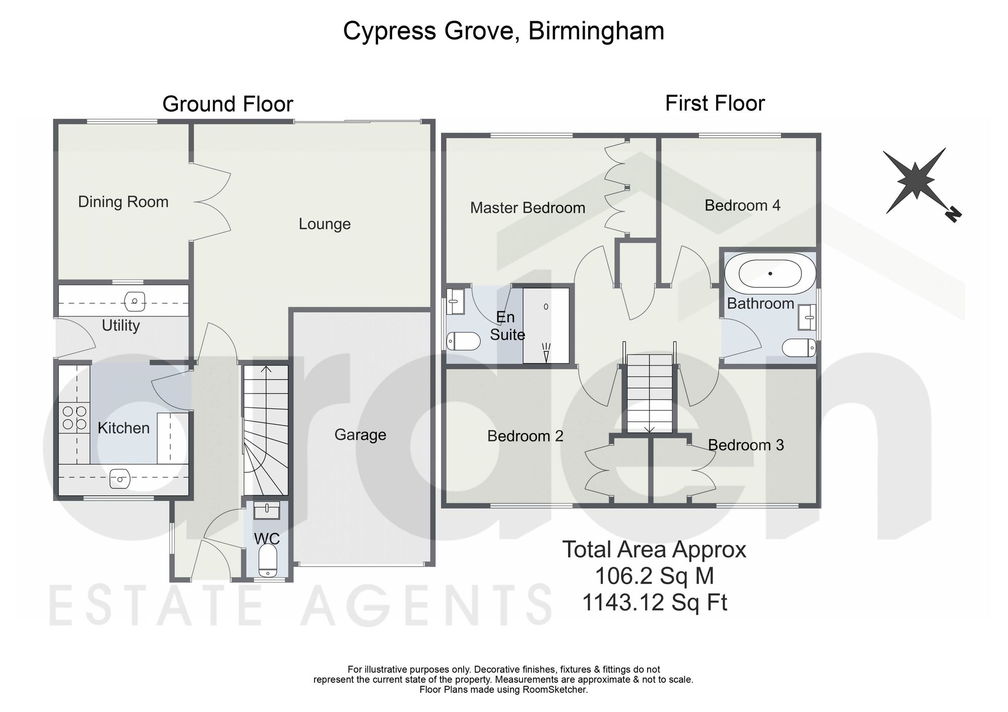 1 Cypress Grove, Birmingham floorplan