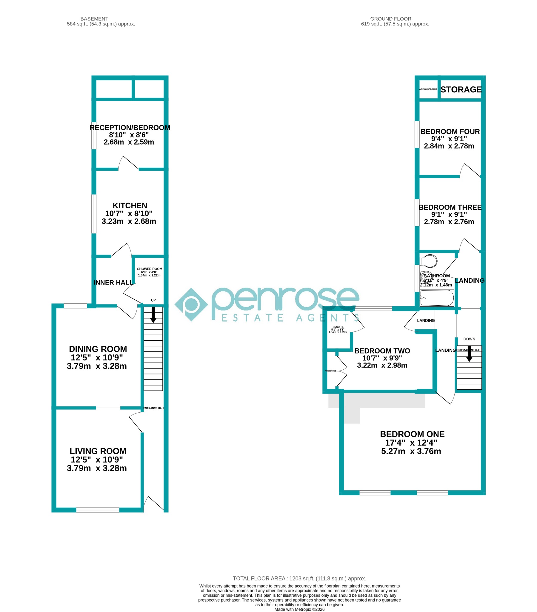 72 Cowper Street, Luton, Bedfordshire floorplan