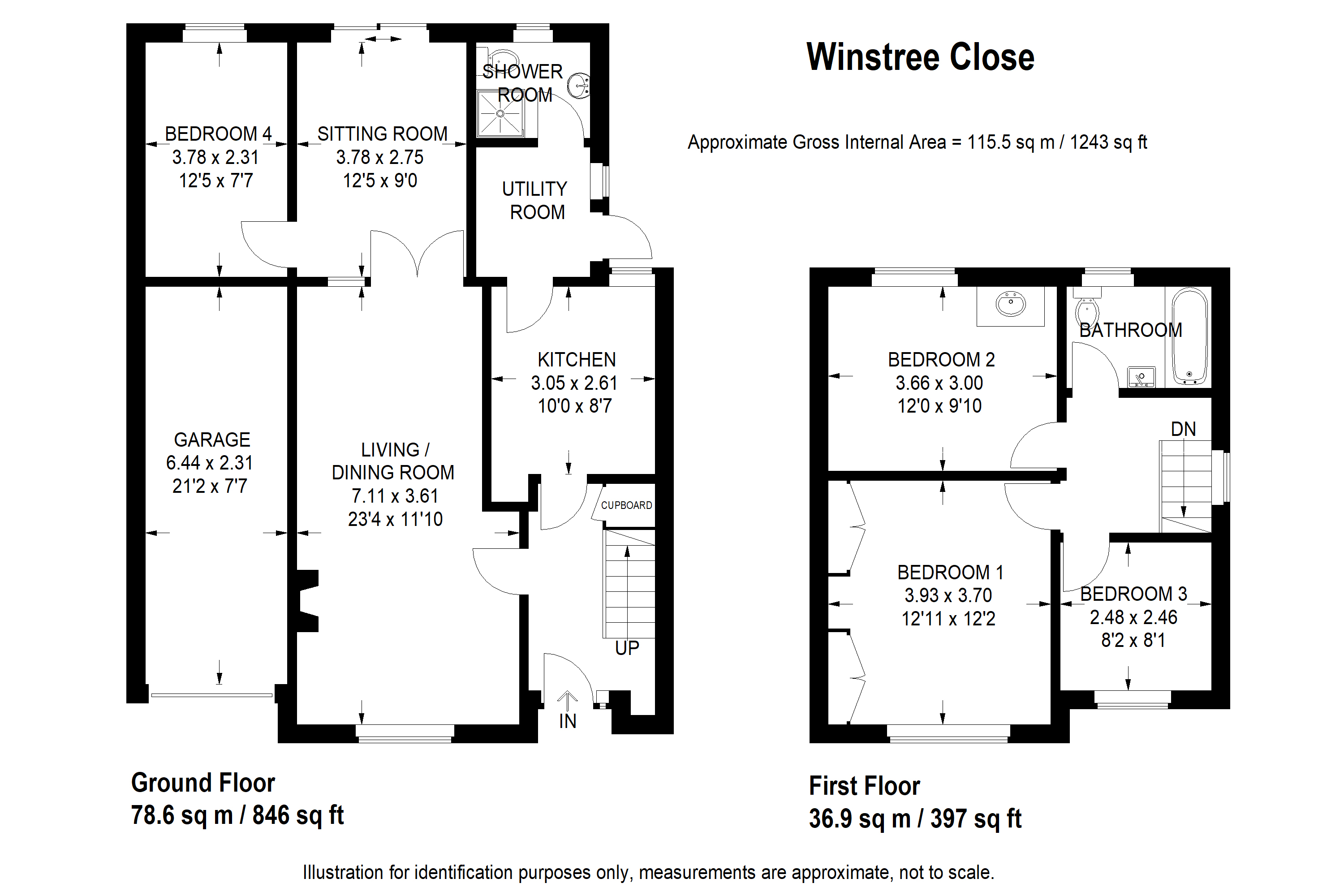 Winstree Close, LayerDeLaHaye, Colchester CO2, 4 bedroom detached