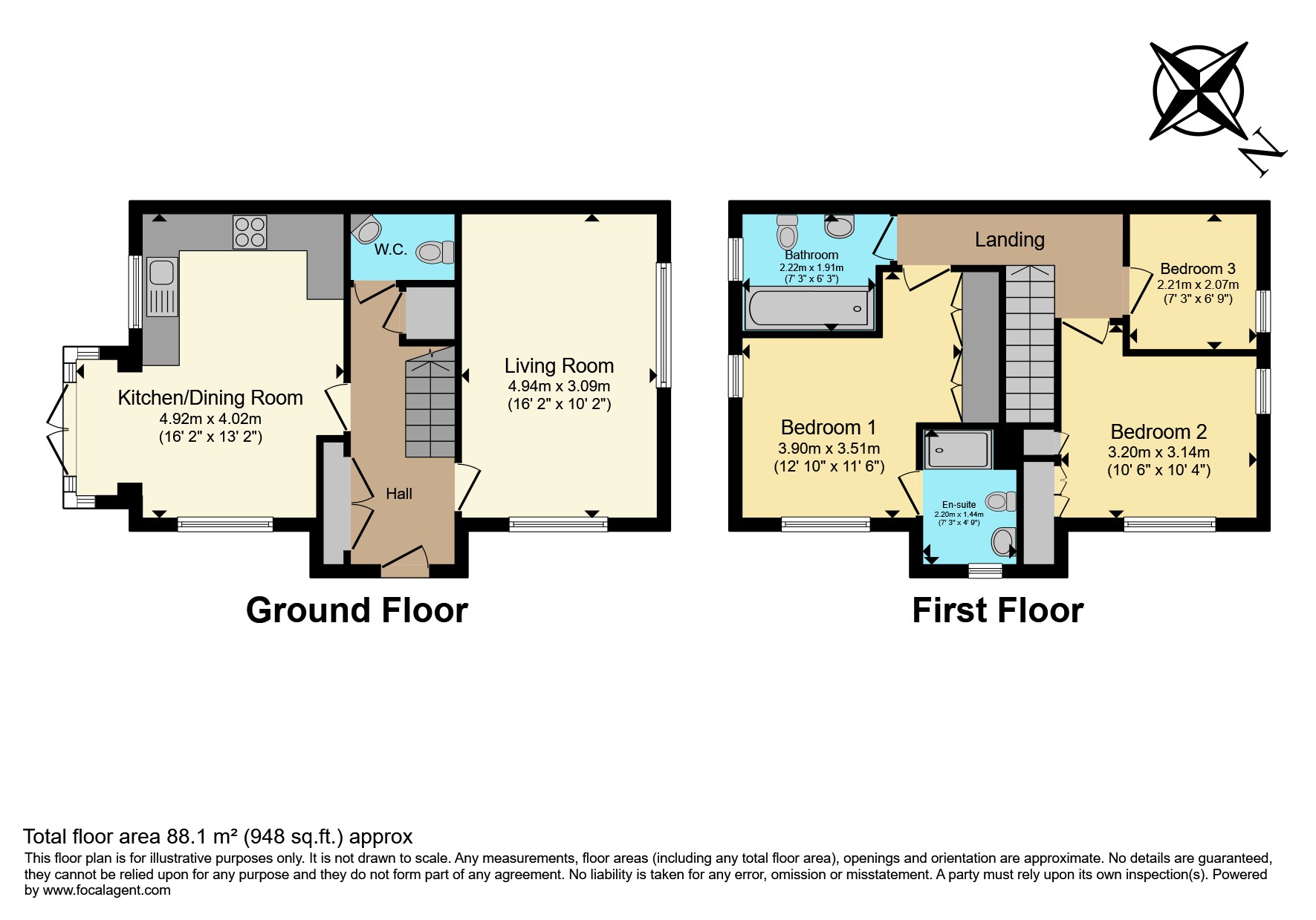 2, Sunderland Close, Church Gresley, Swadlincote floorplan