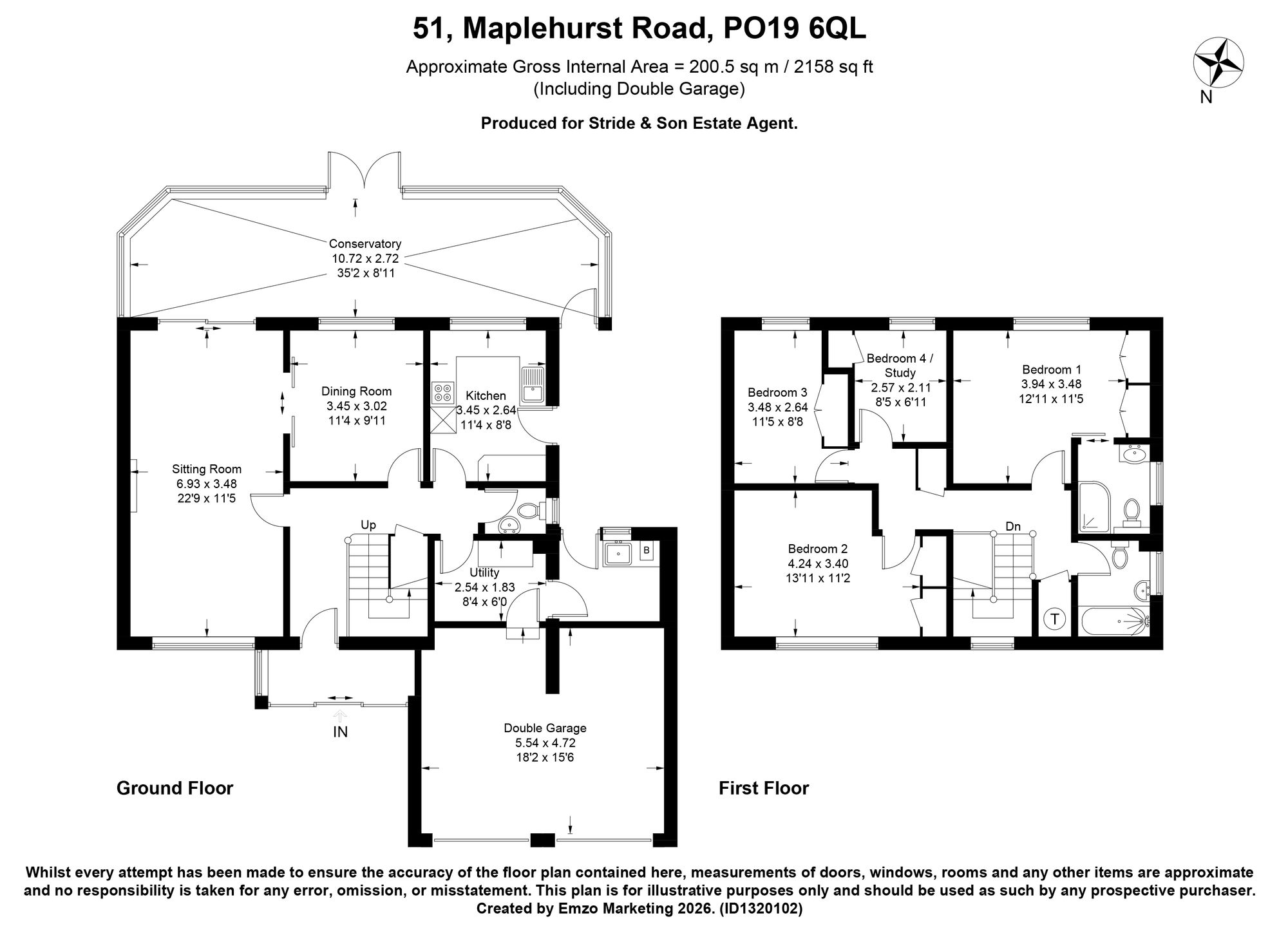 51 Maplehurst Road, Chichester floorplan