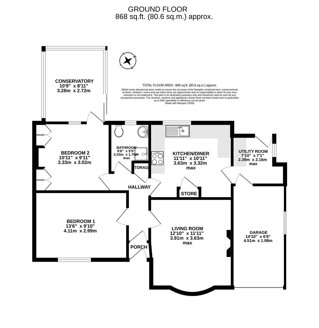 8, Grosvenor Crescent, Dorchester floorplan
