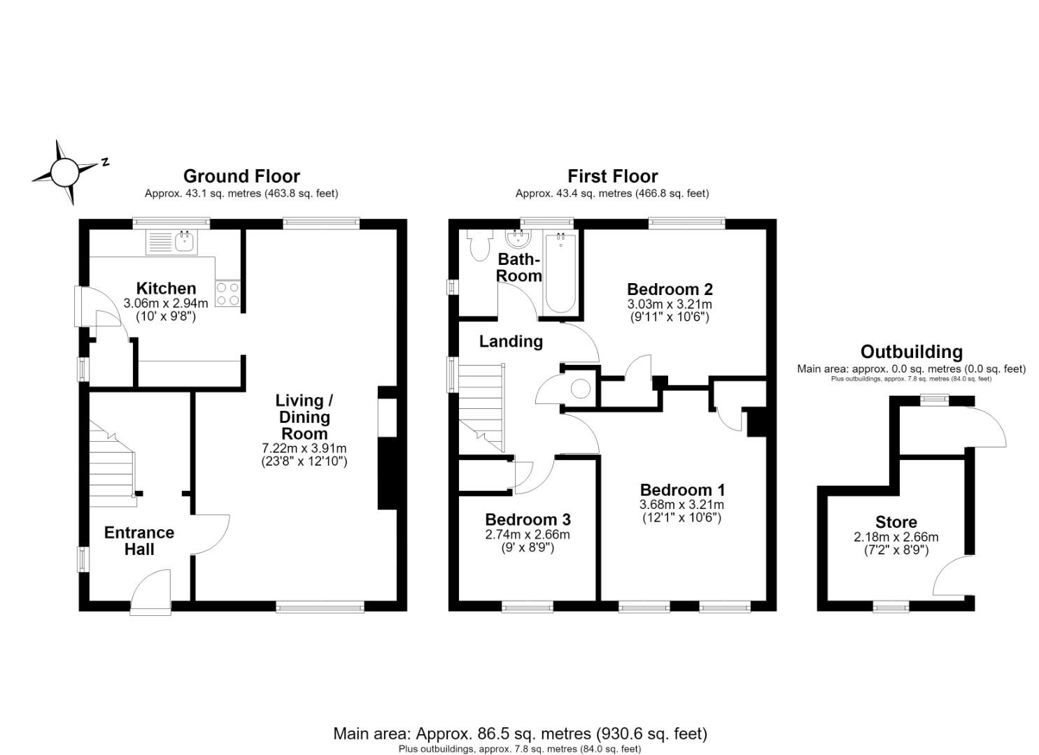 26, Whitehill Road, Cambridge floorplan