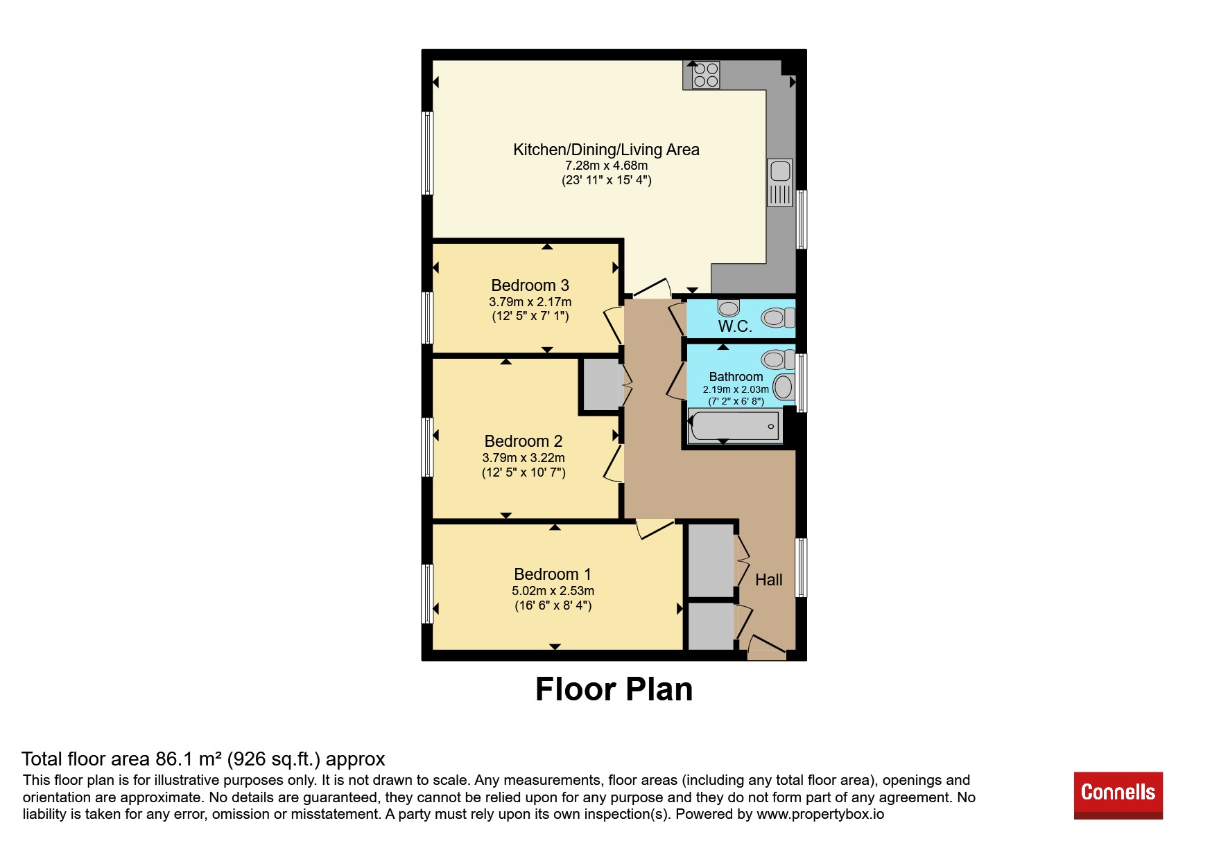 2 Poethlyn House, 2 Flowers Road floorplan