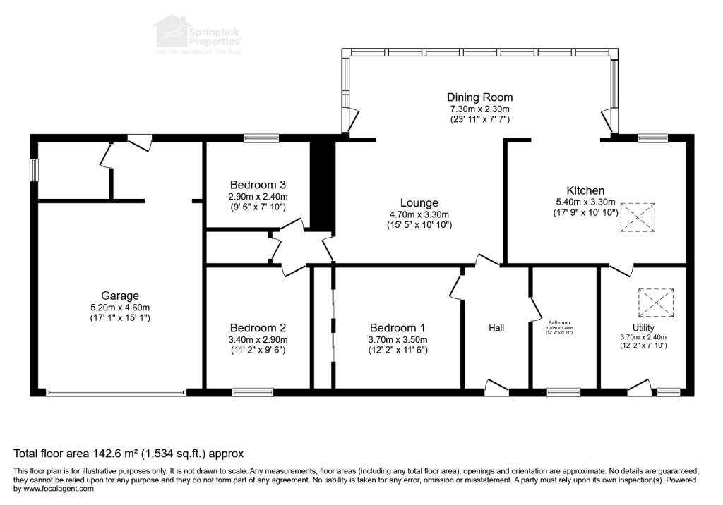 Woodlands, Hestow Road, Newton Abbot floorplan
