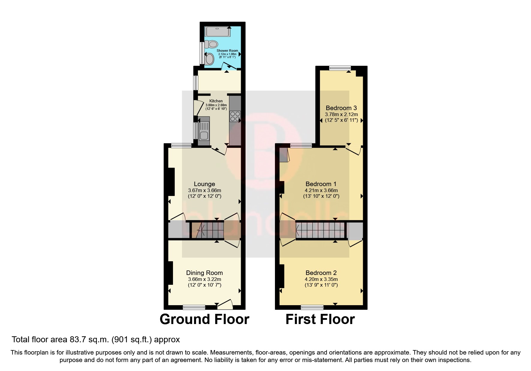 Valley Road, Chesterfield S41, 3 bedroom terraced house for sale