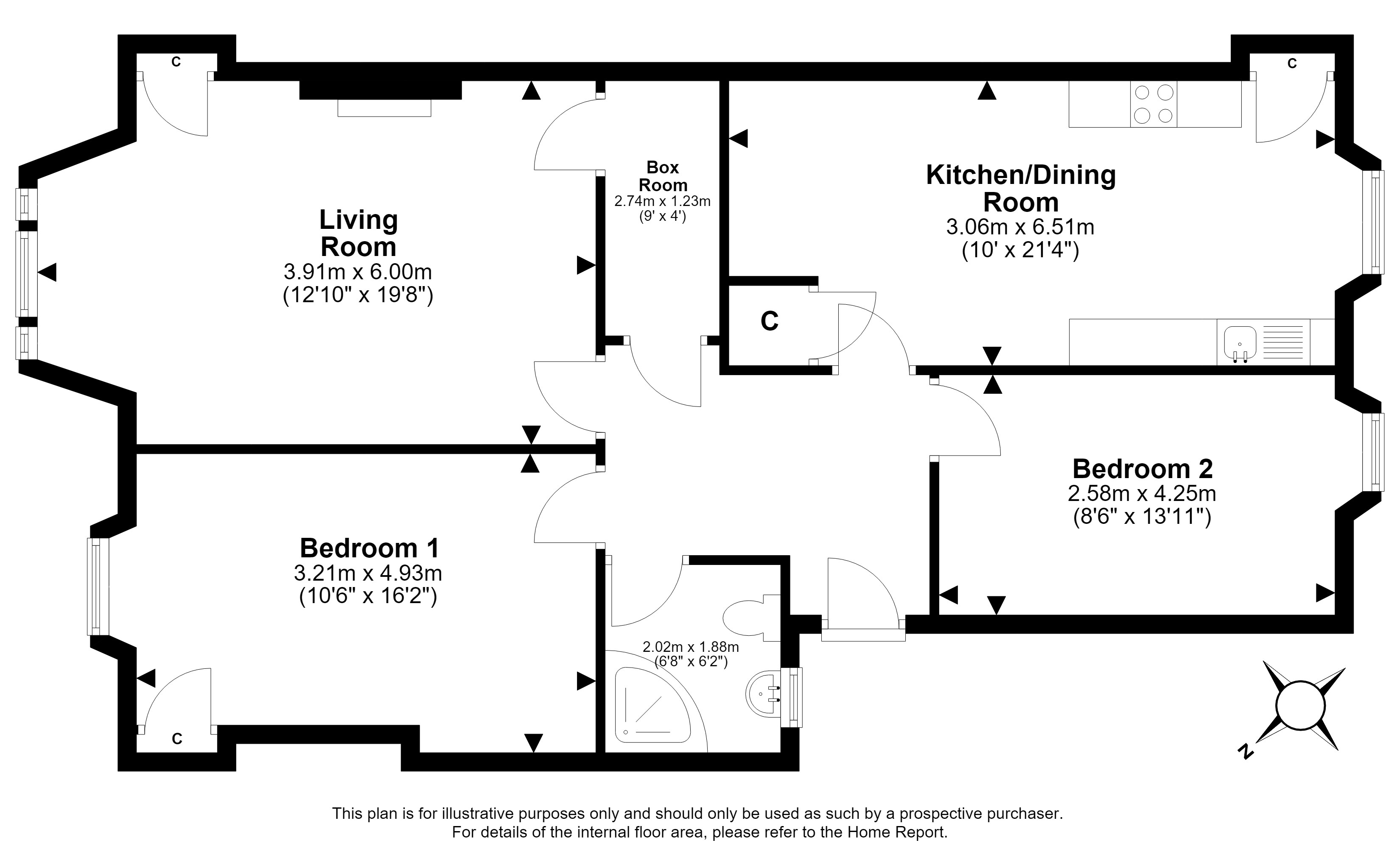 18/6, Warrender Park Road, Marchmont, Edinburgh floorplan
