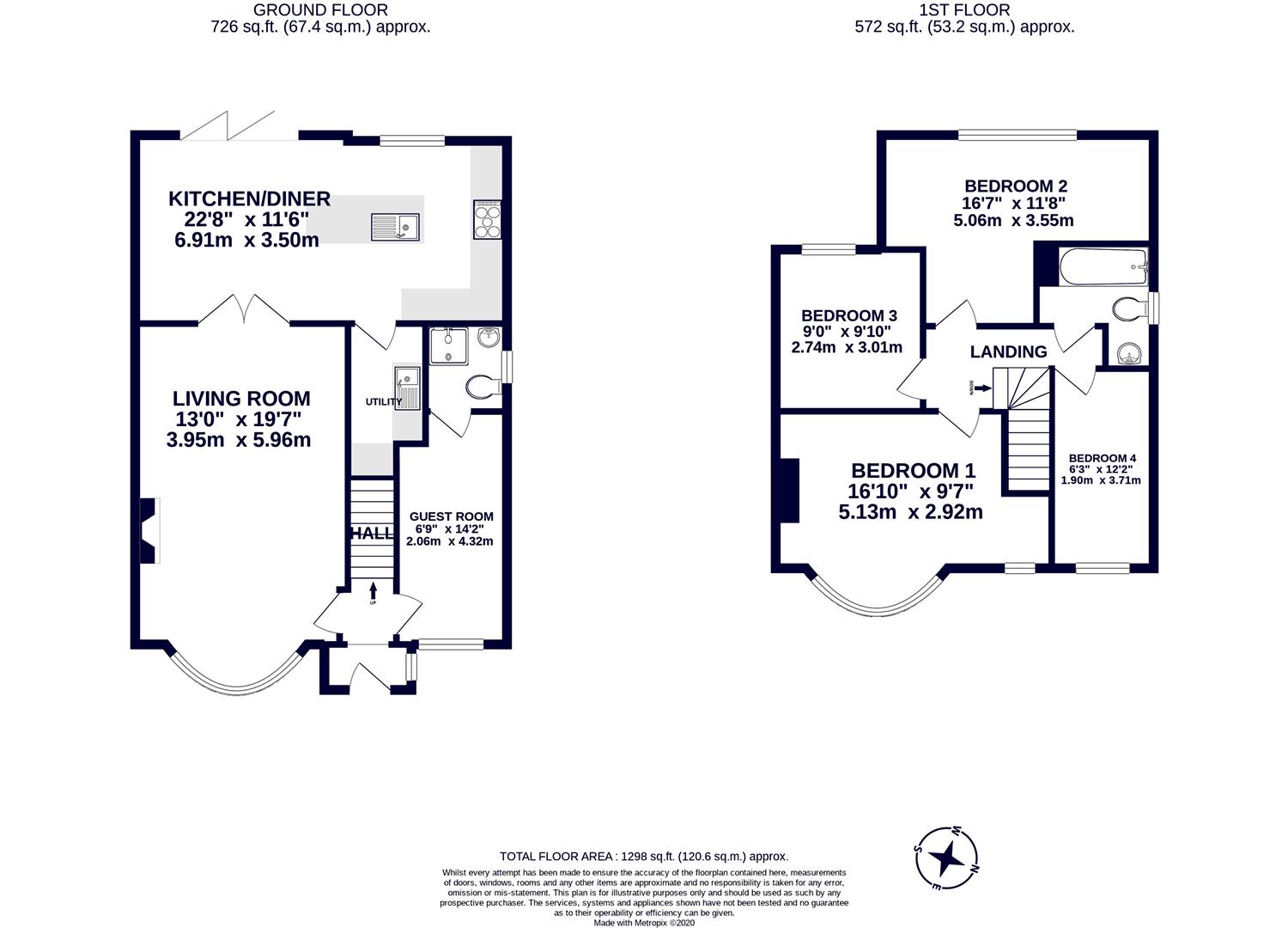50, Hartland Drive, Ruislip floorplan