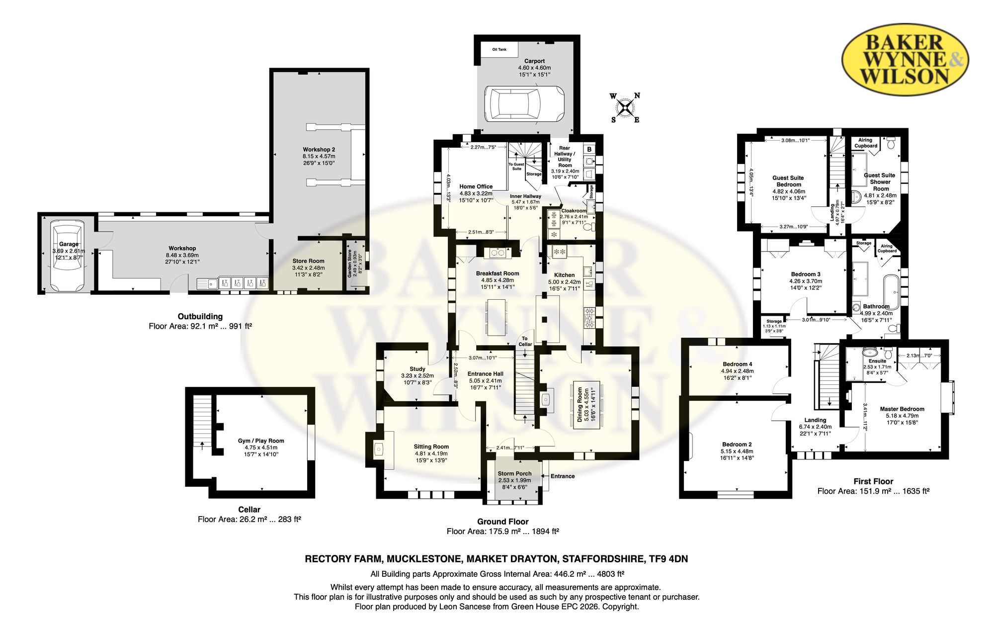 Rectory Farm, Market Drayton floorplan