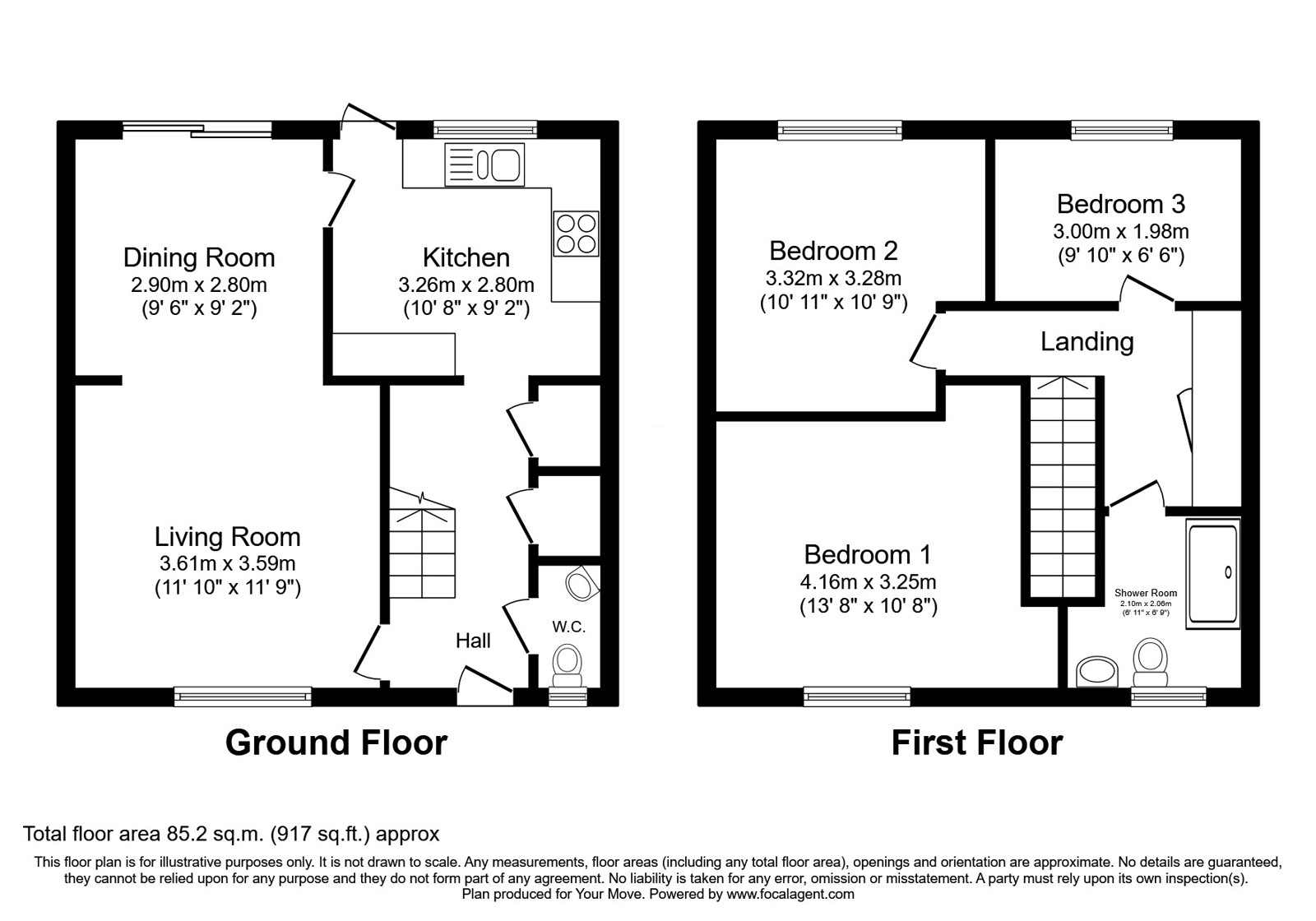 43, Larkhill, Lancashire floorplan