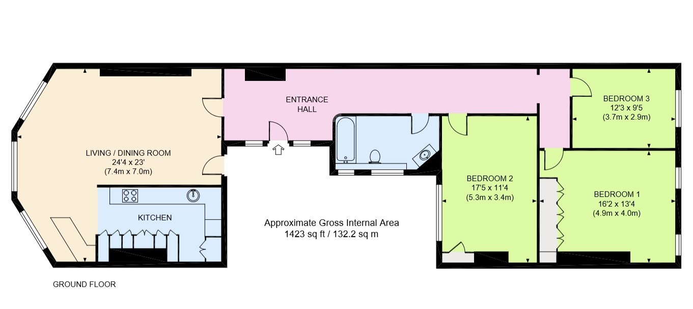 3 Bedrooms Flat to rent in Marine Parade, Brighton BN2