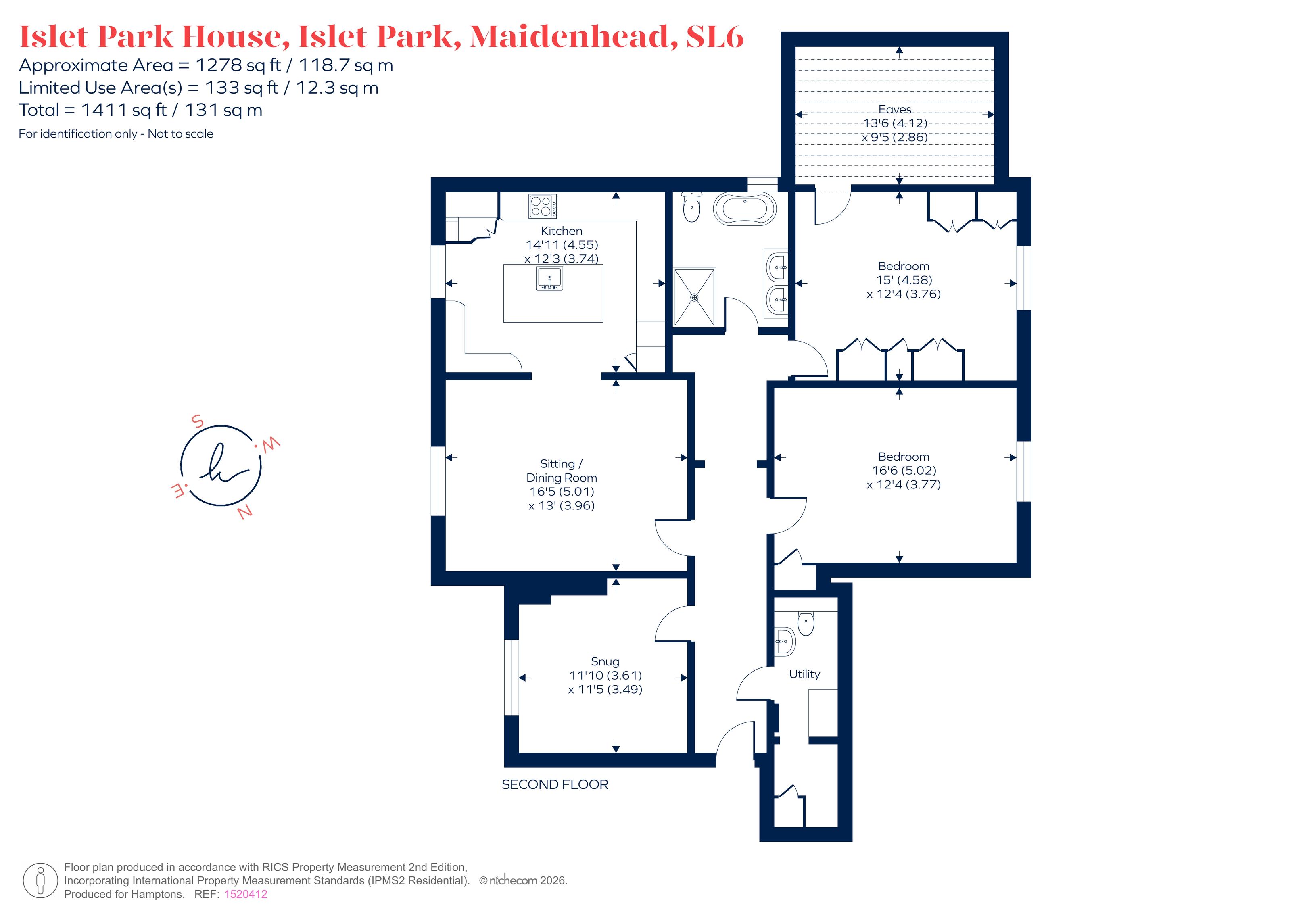 Flat 9, Islet Park House, Islet Park, Maidenhead floorplan