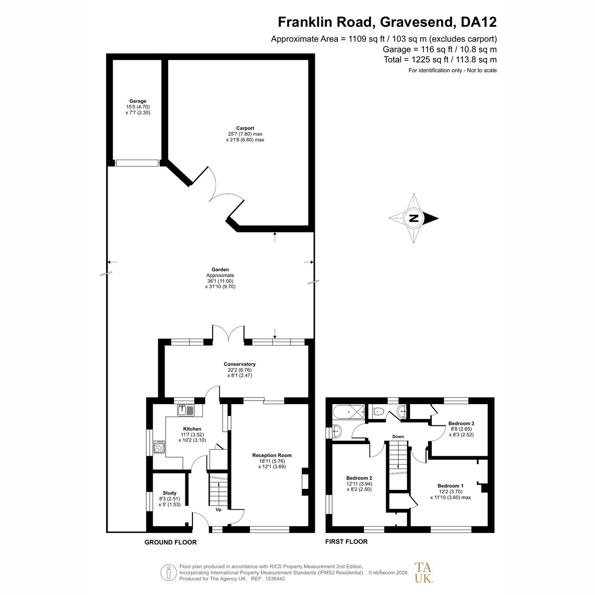 Franklin Road, Gravesend floorplan