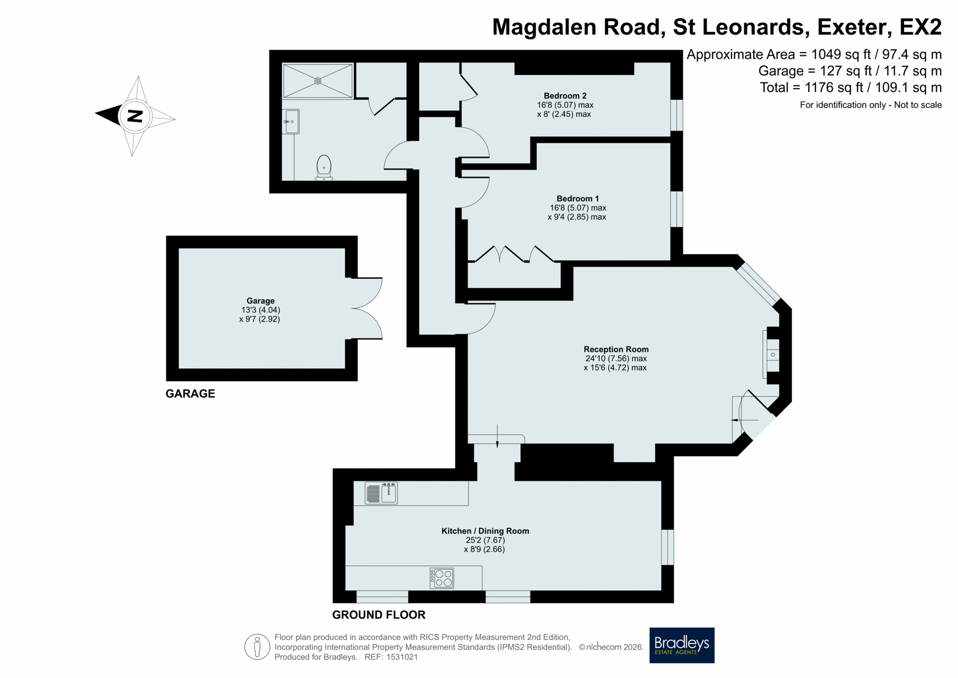 Magdalen Road, Exeter floorplan