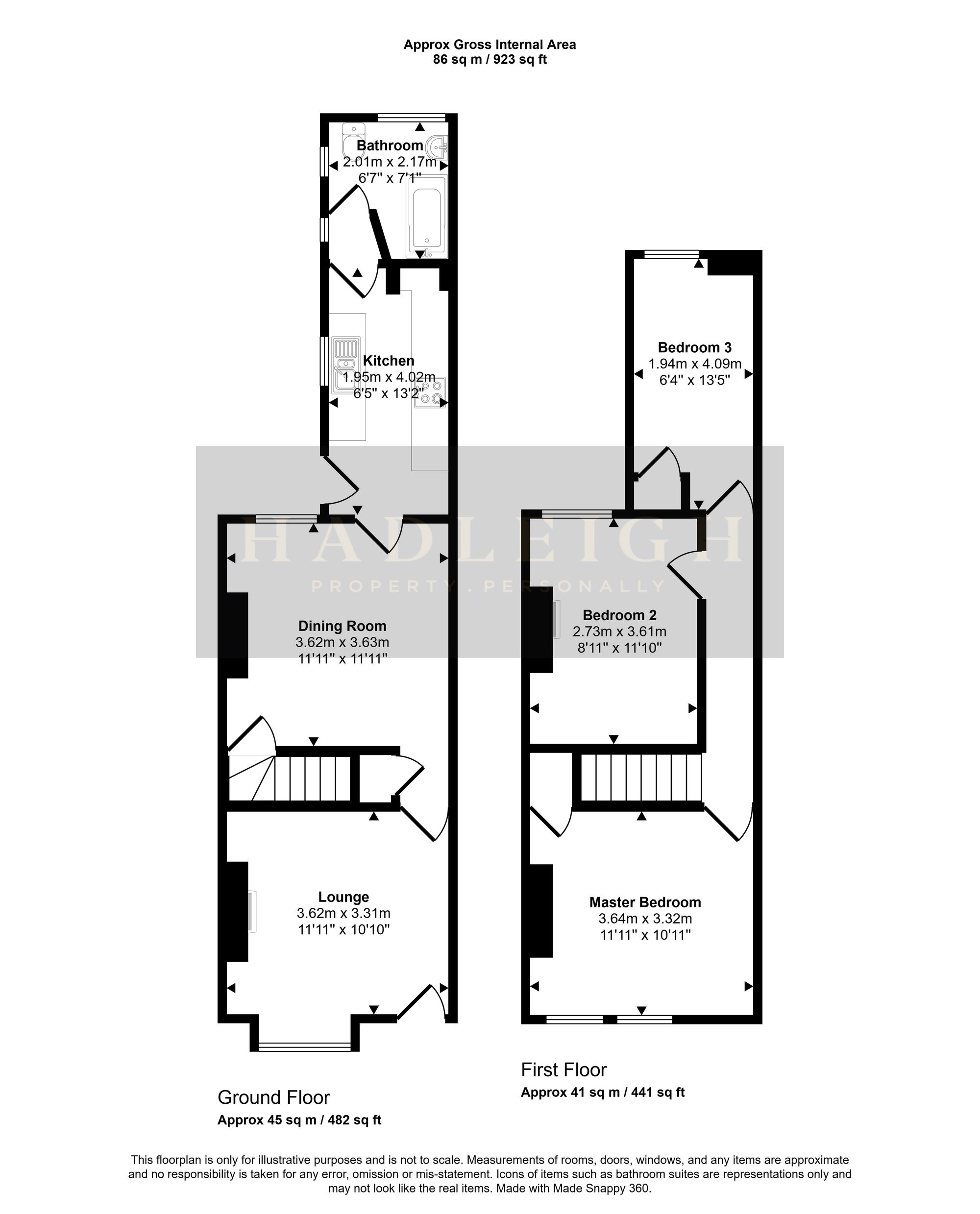 92 Victoria Road, Birmingham floorplan
