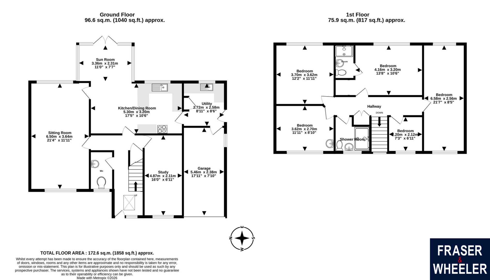 8, Vicarage Gardens, Dawlish floorplan