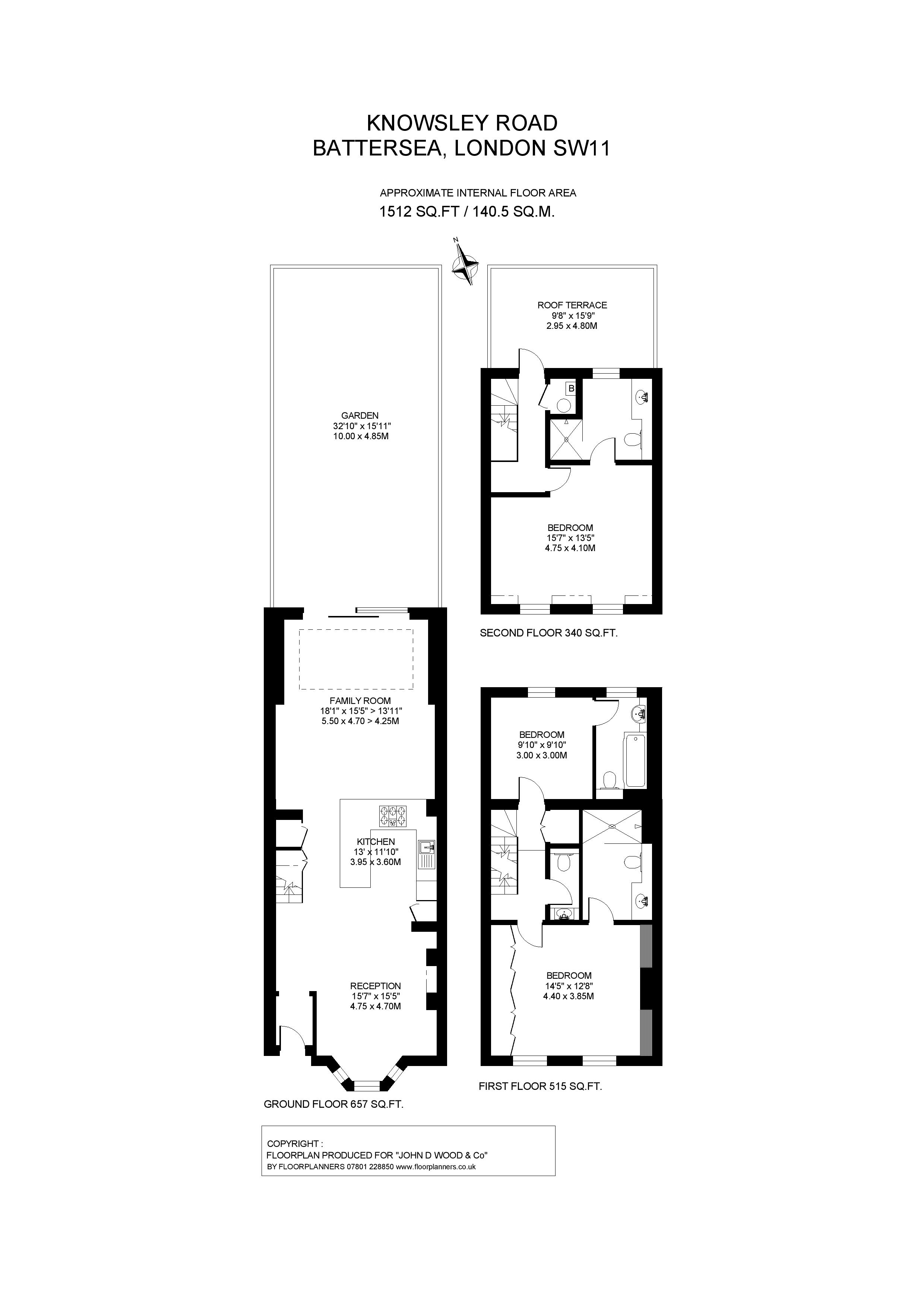 10, Knowsley Road, London floorplan