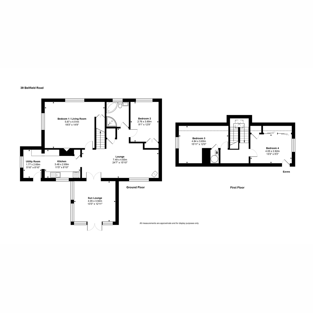 39, Bellfield Road, North Kessock floorplan