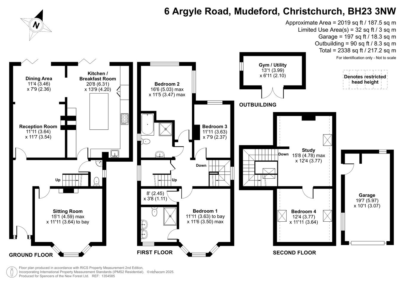 6, Argyle Road, Christchurch floorplan