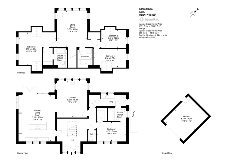 Sonas House, Birnie, Elgin floorplan