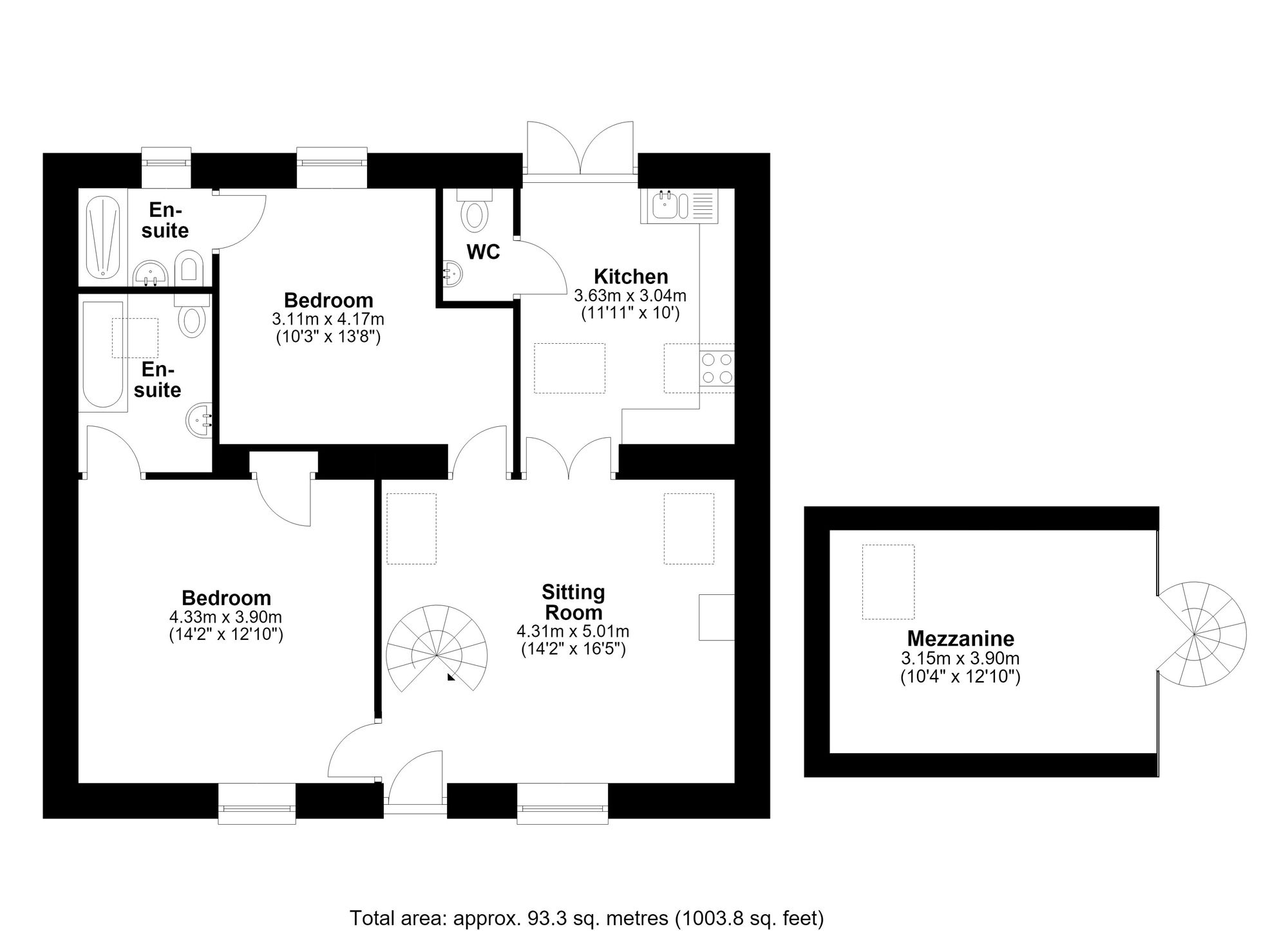 1 Dukes Cottage, Corbridge floorplan