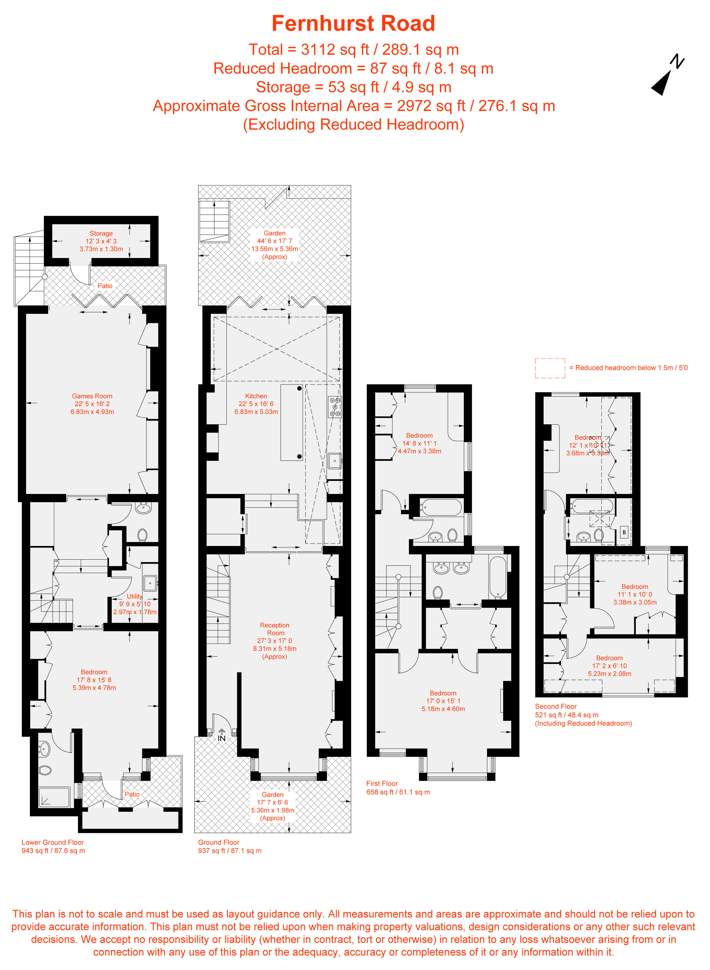 22, Fernhurst Road, London floorplan