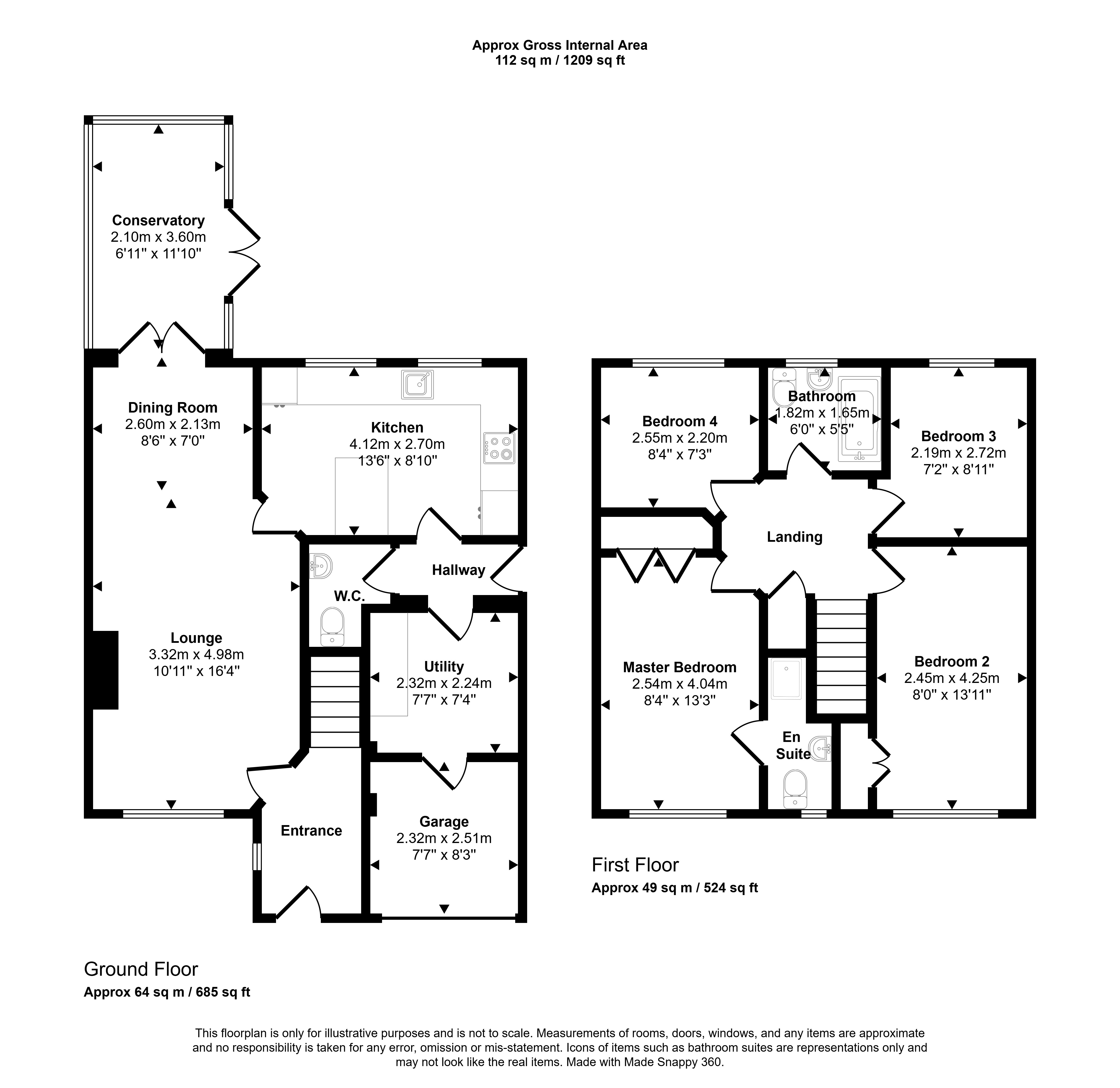 6, Goldthorpe Close, Cramlington floorplan
