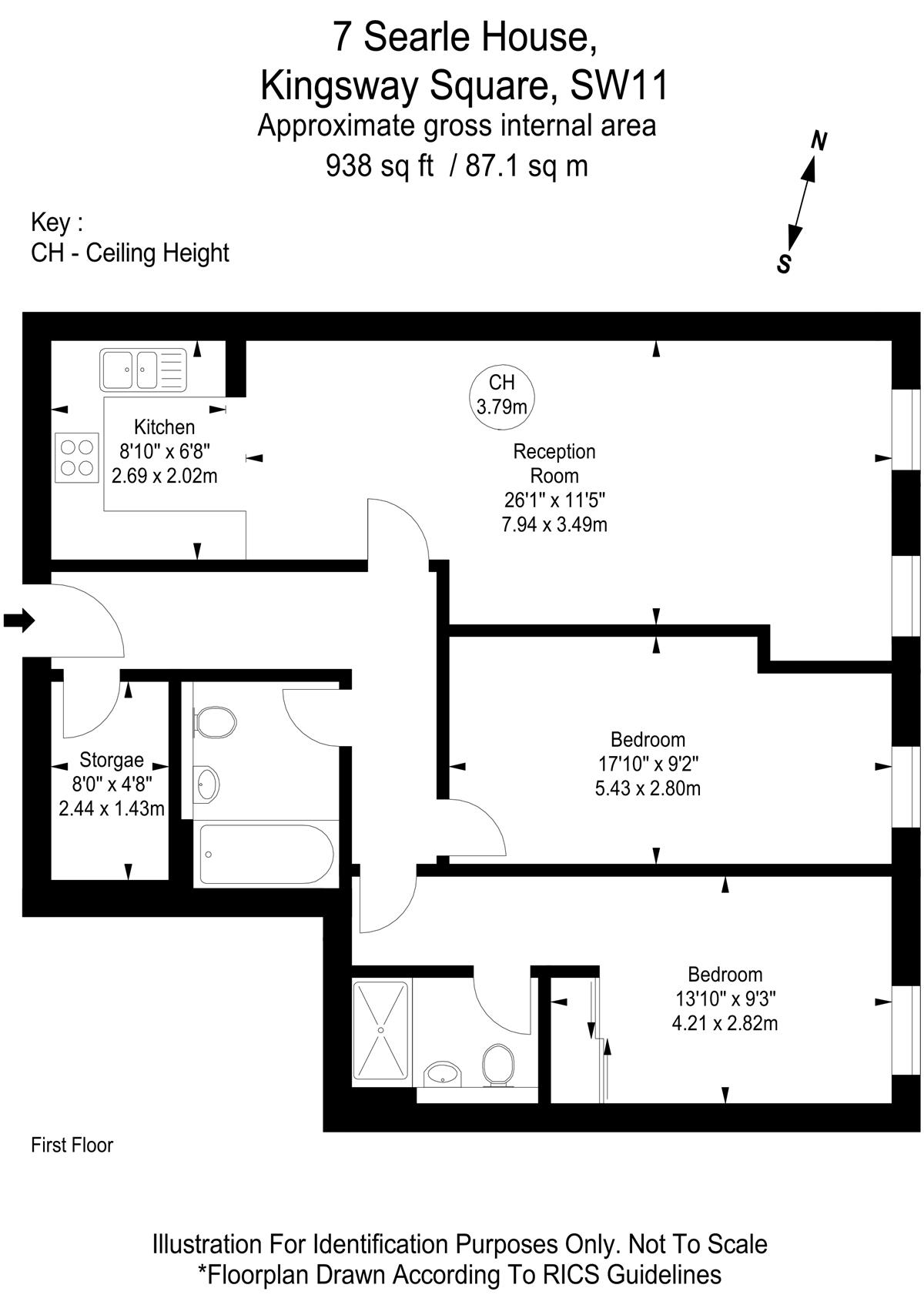 2 Bedrooms Flat to rent in Battersea Park Road, London SW11