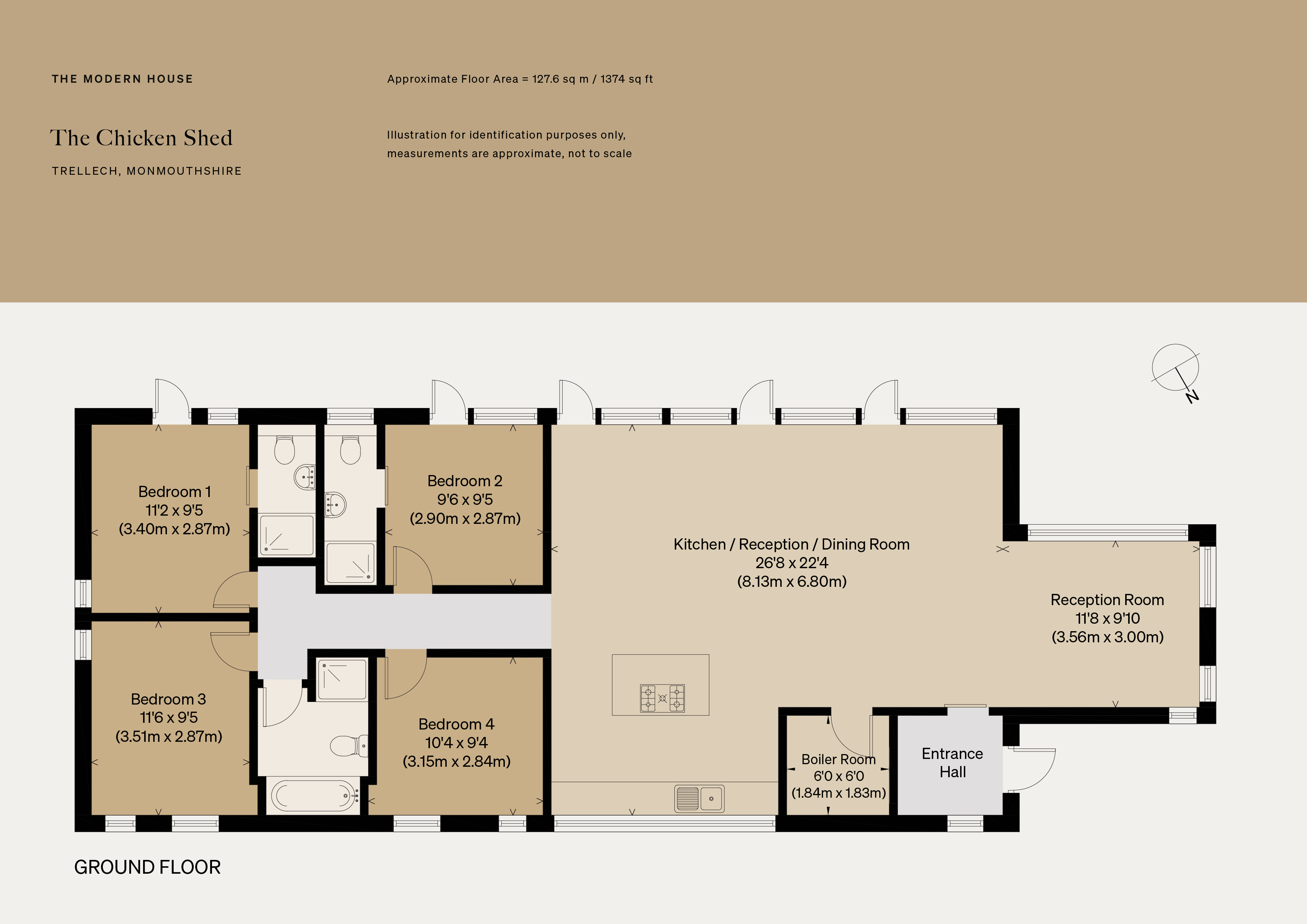 The Chickenshed, Parkhouse, Trellech floorplan