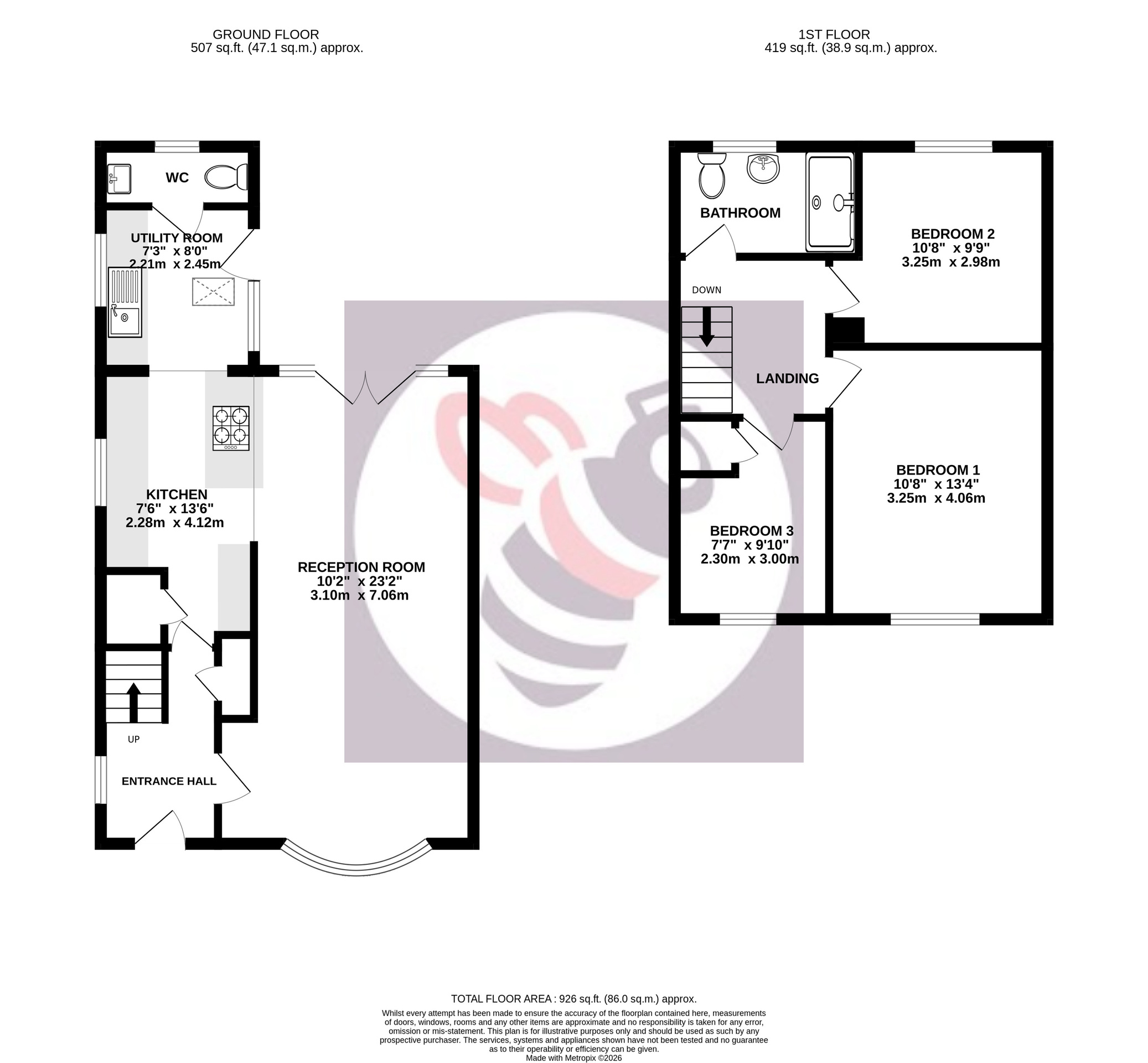1 Hatherwood, Yateley floorplan