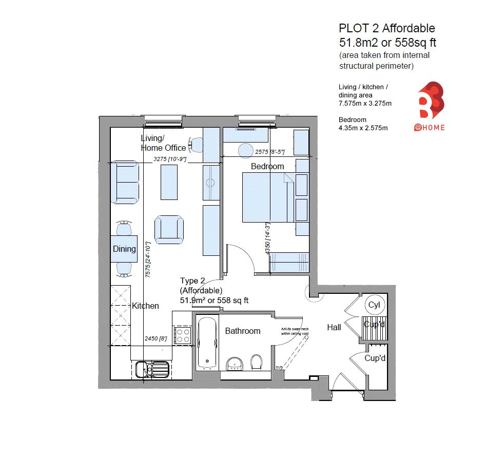 1 Bedrooms Flat for sale in Plot 2, 201B Watling Street, Radlett, Hertfordshire WD7
