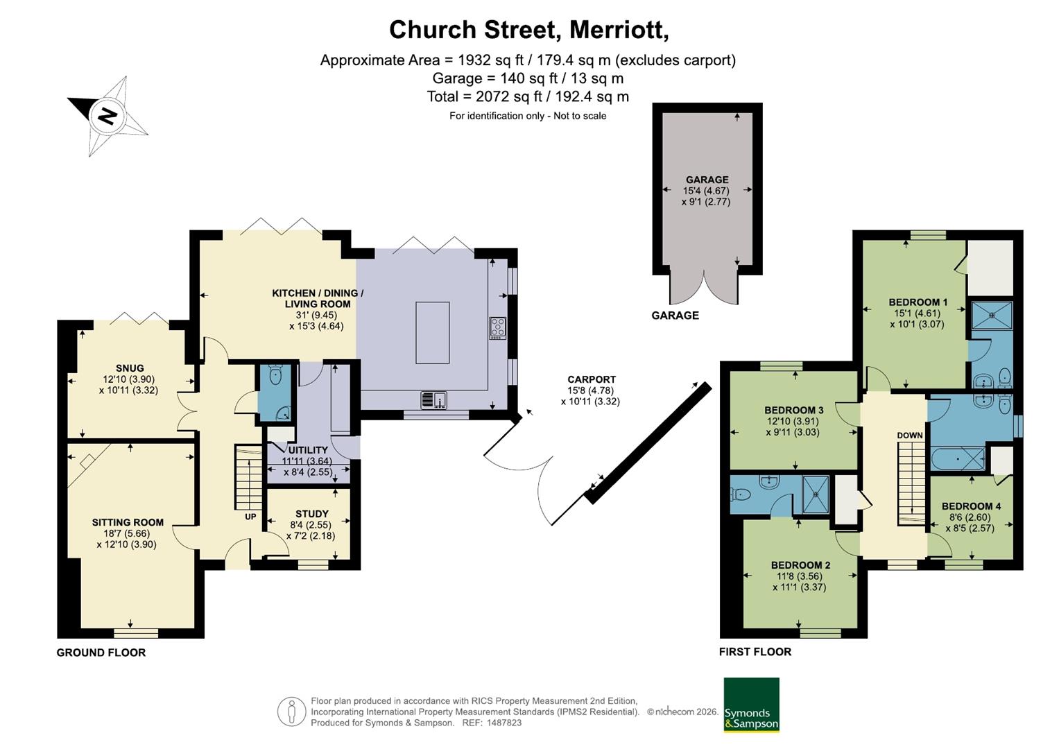 Chestnut House, Church Street, Merriott floorplan