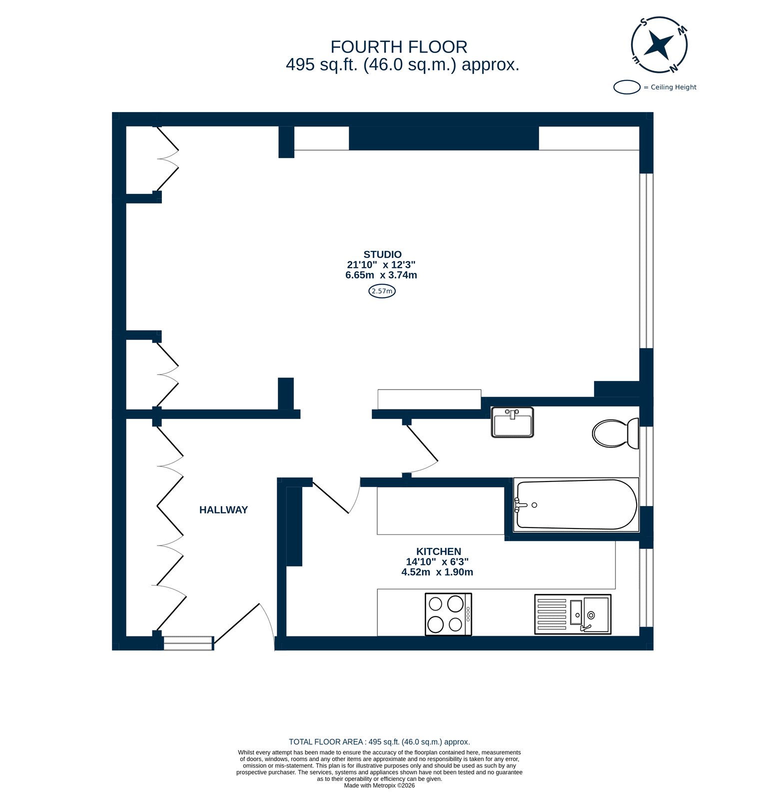 40, Acol Court, London floorplan