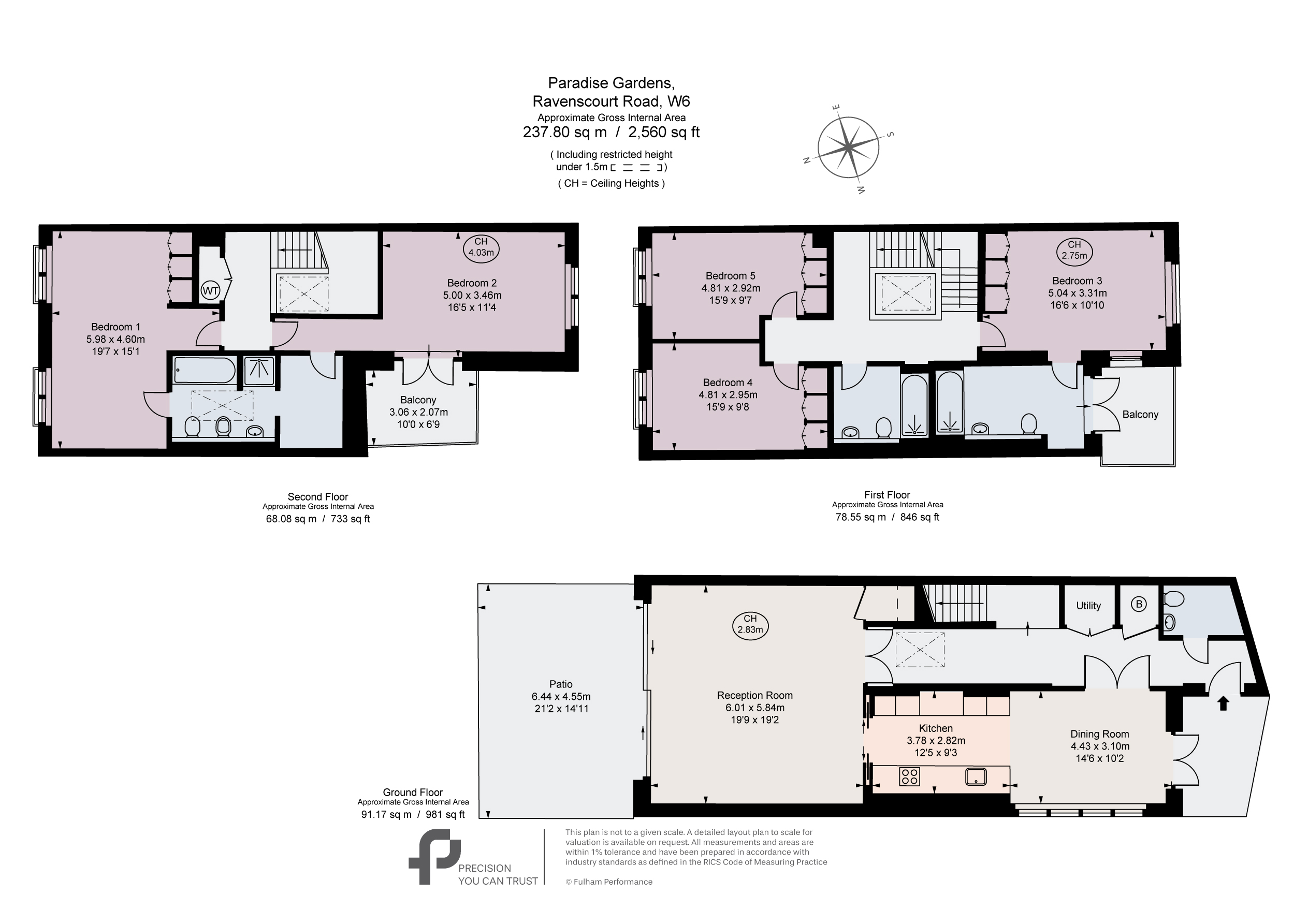 1 Paradise Gardens, 2, Ravenscourt Road, London floorplan