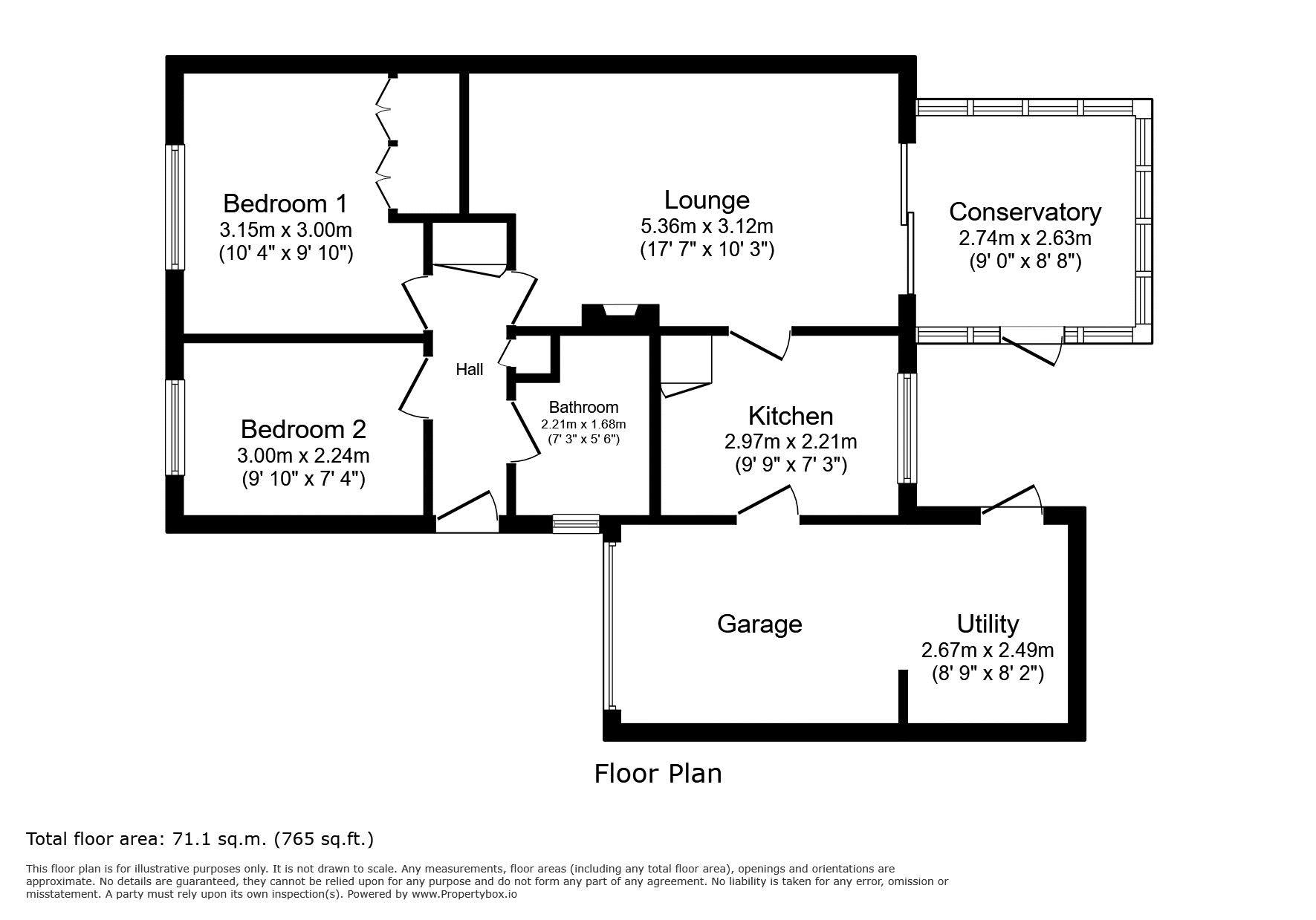 7, Cheviot Grove, Morpeth floorplan