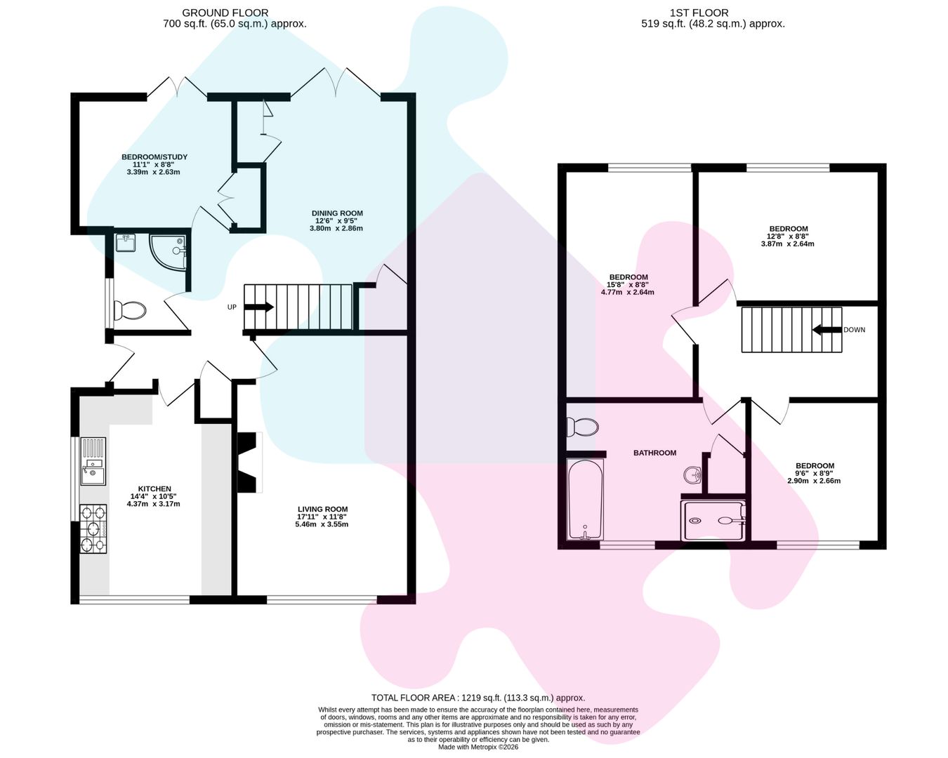 35, Hazel Road, MYTCHETT floorplan
