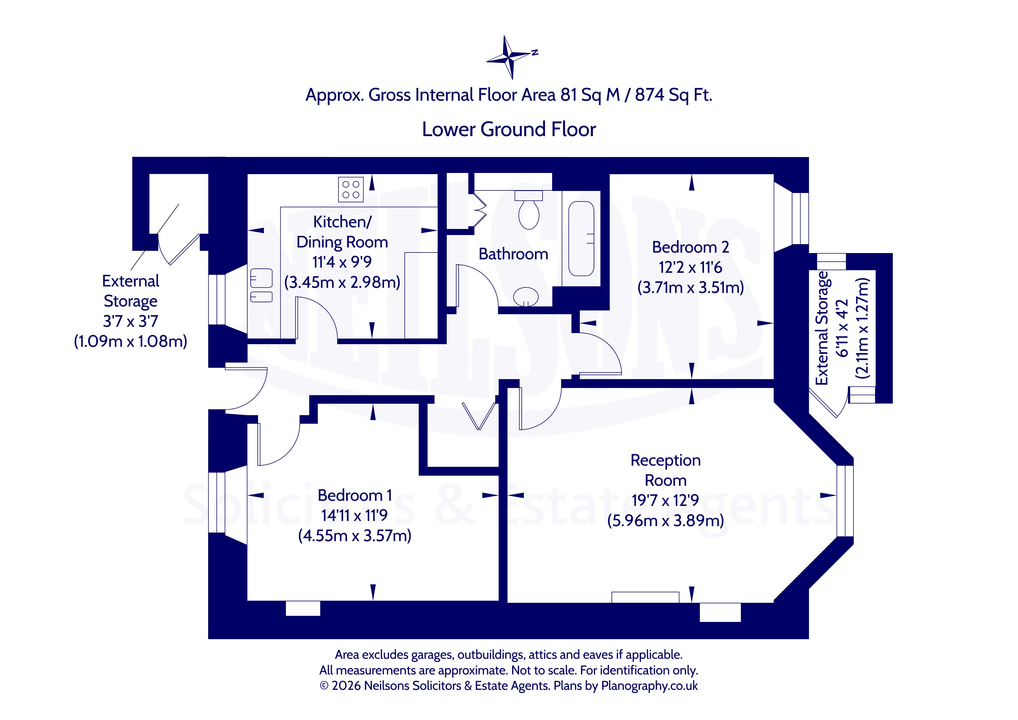 14, Villa Road, South Queensferry floorplan