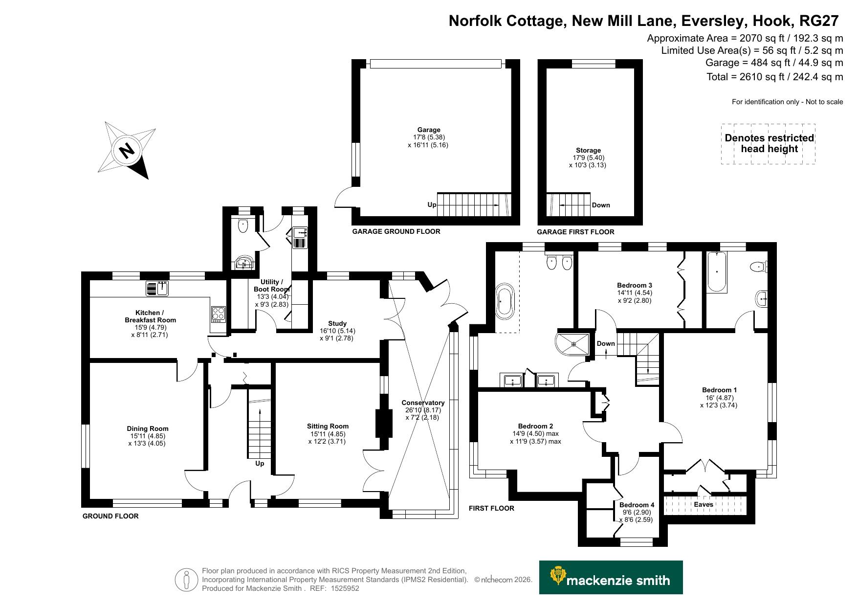 Norfolk Cottage,, New Mill Lane, Hook floorplan